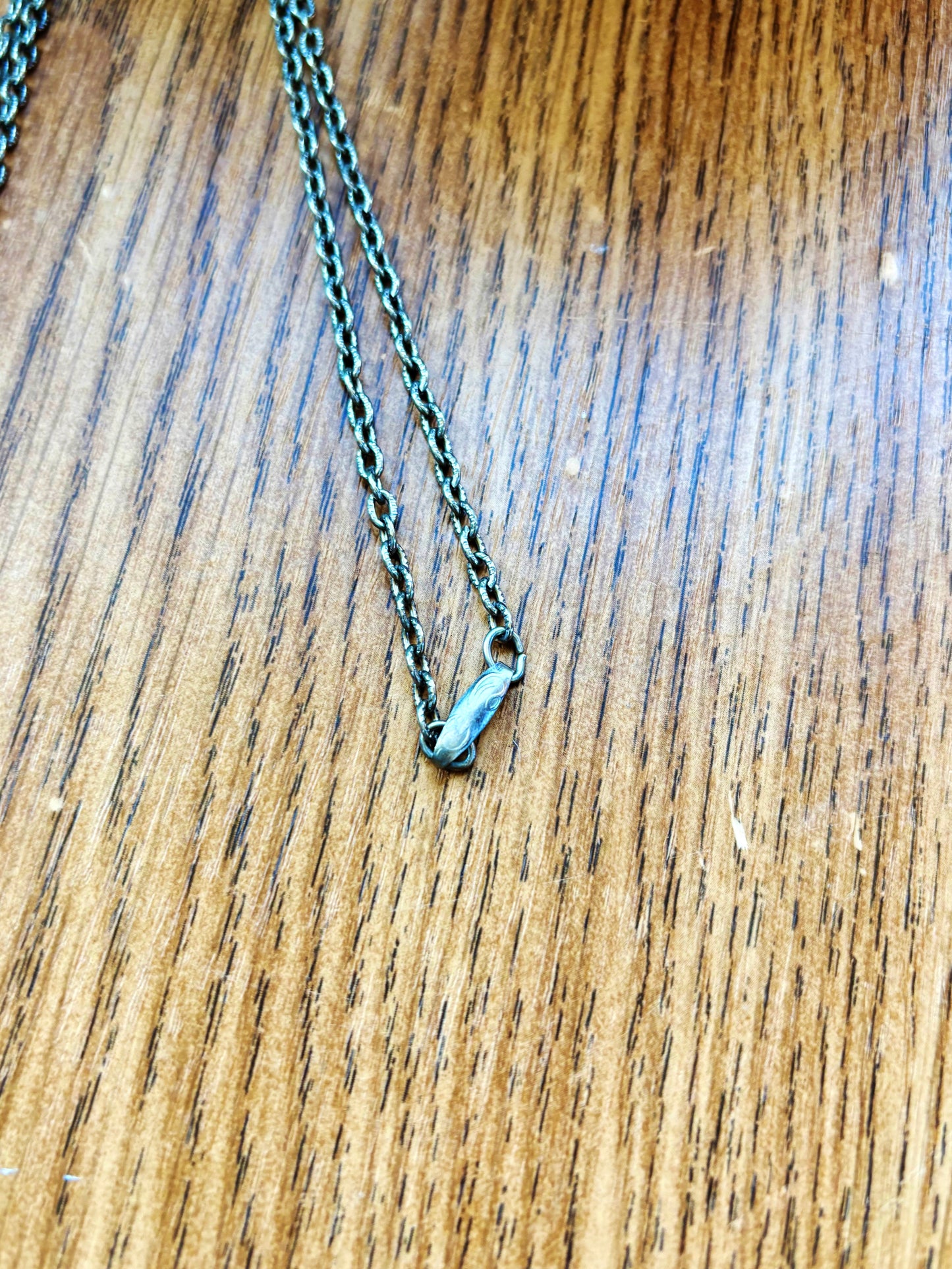 Vintage Slate Crucifix Necklace