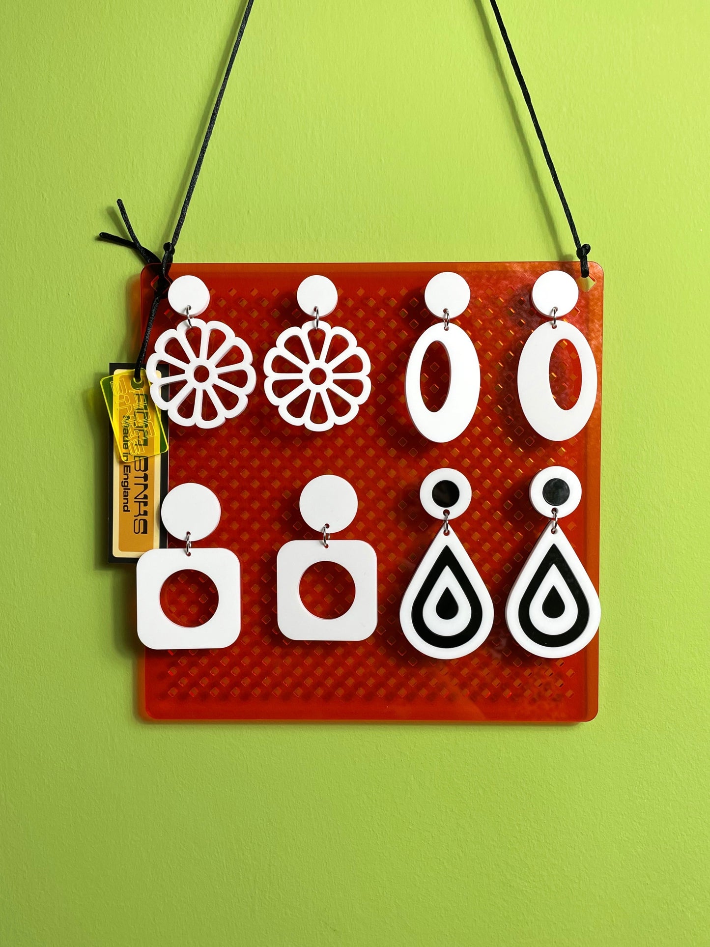 perspex earring holder