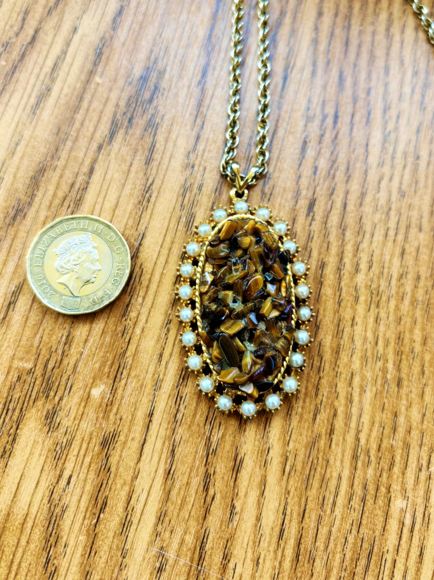 Vintage Tigers Eye Pendant