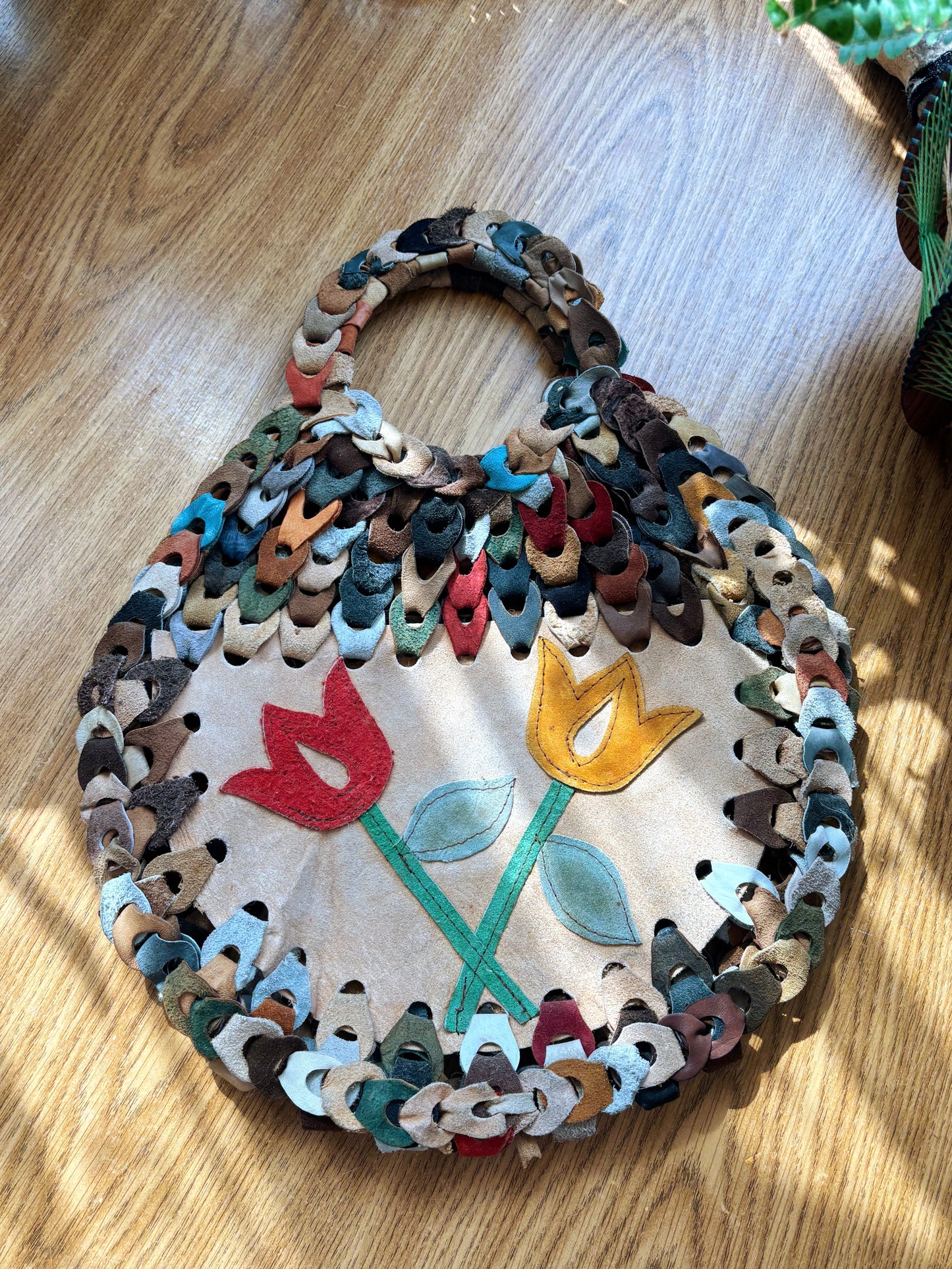 Fabulous Vintage Suede Handbag