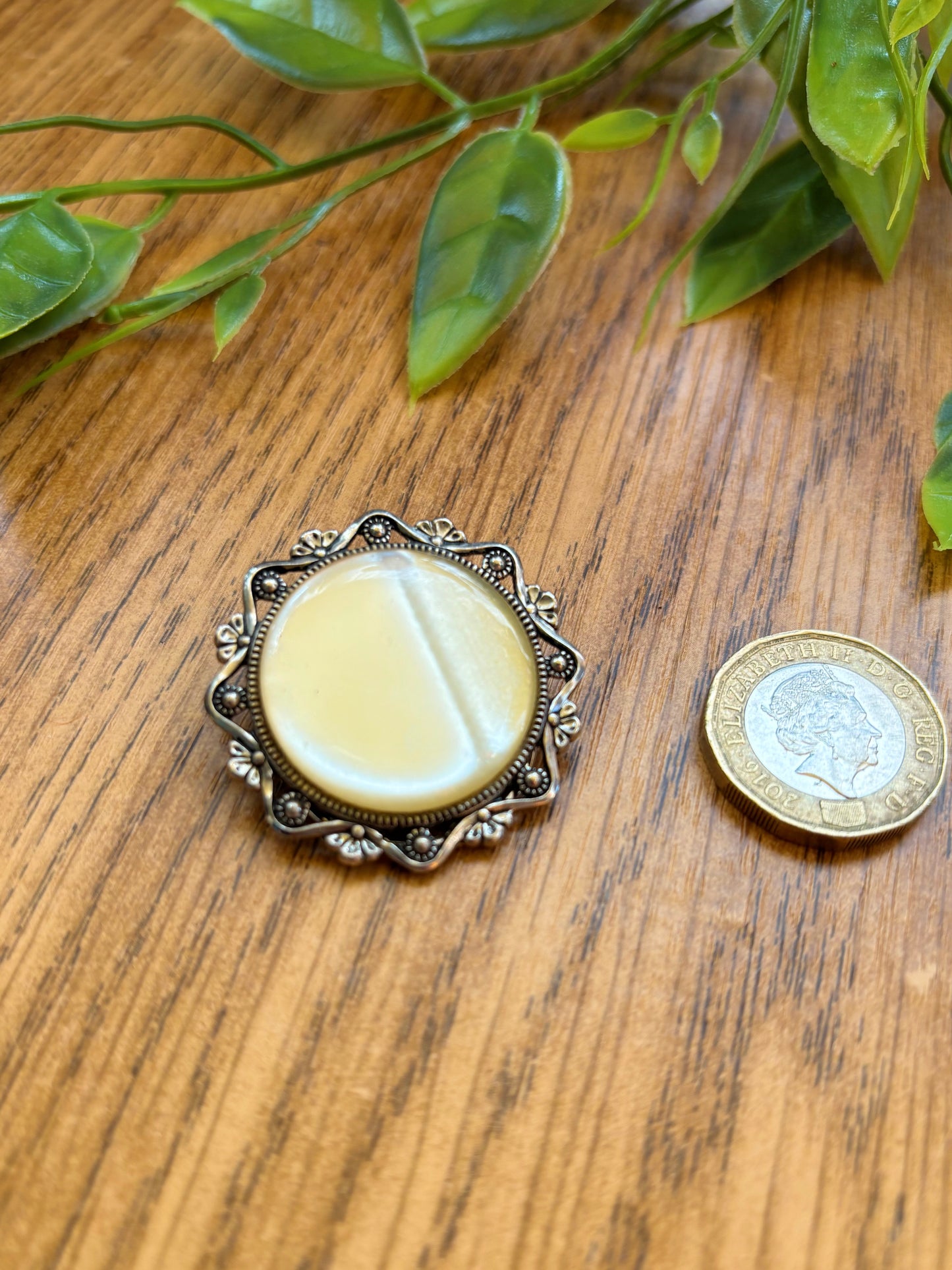 Pearlescent Vintage Scarf Clip