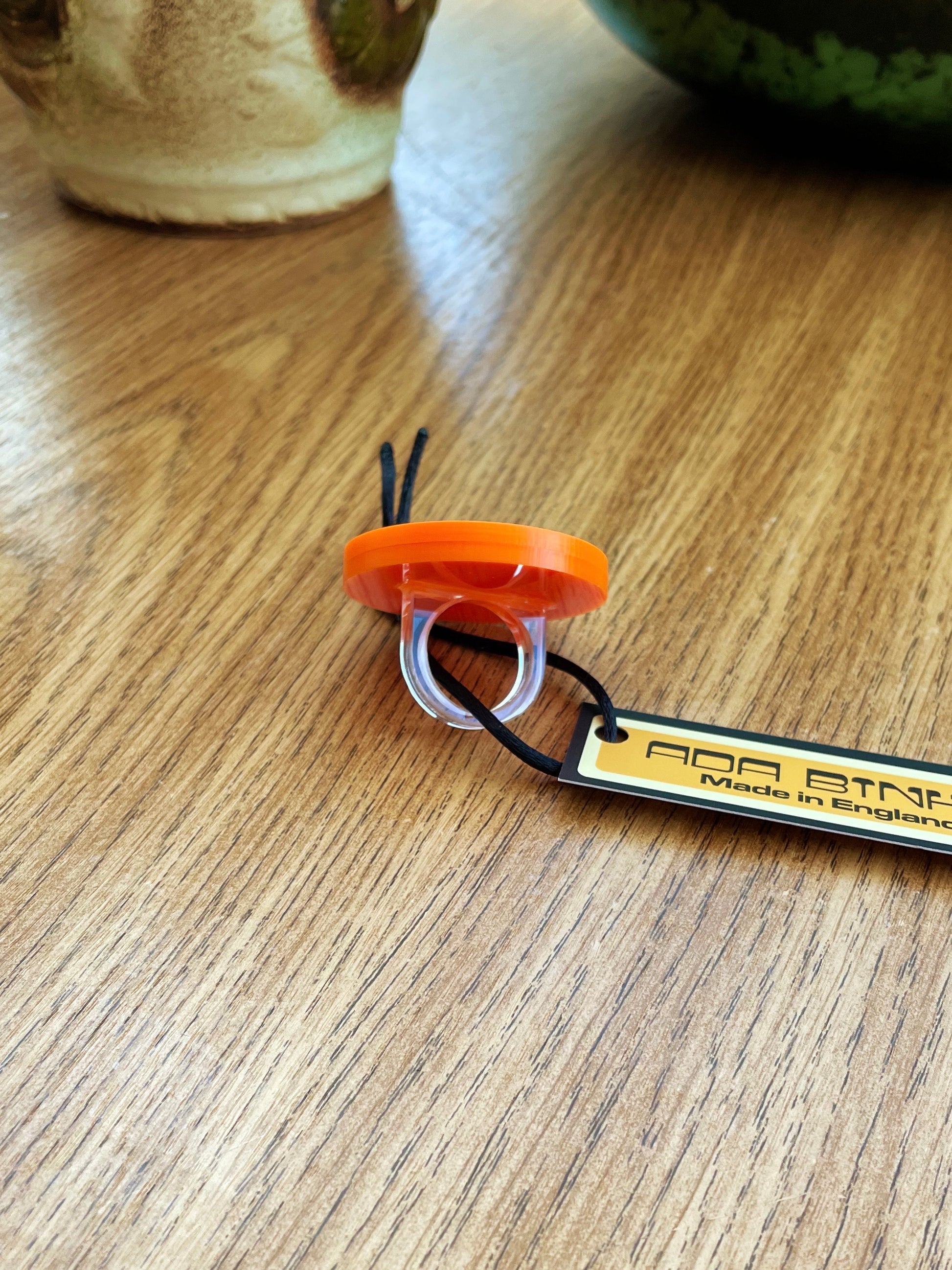 orange custom ring