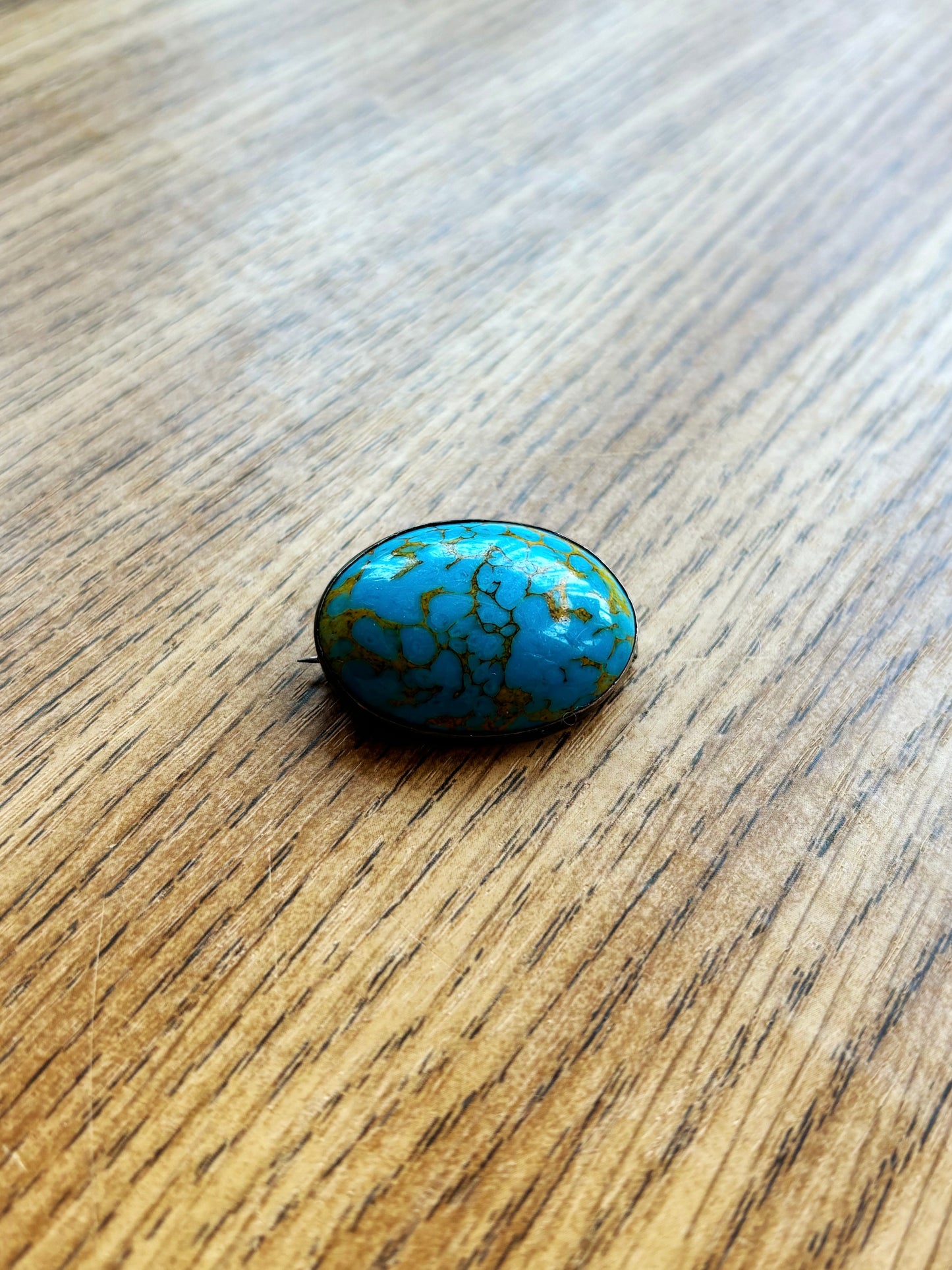 Vintage Turquoise Style Brooch