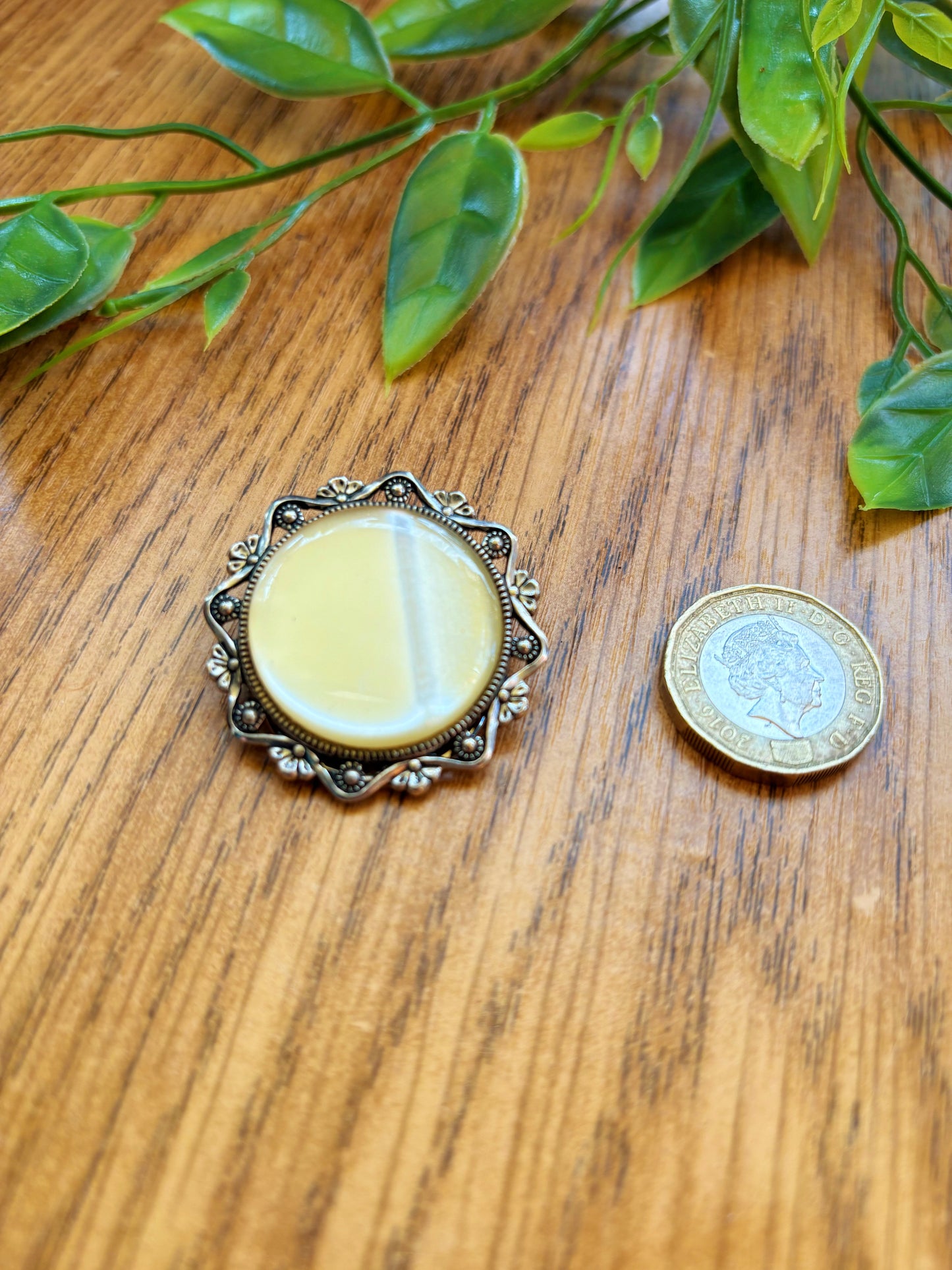 Pearlescent Vintage Scarf Clip