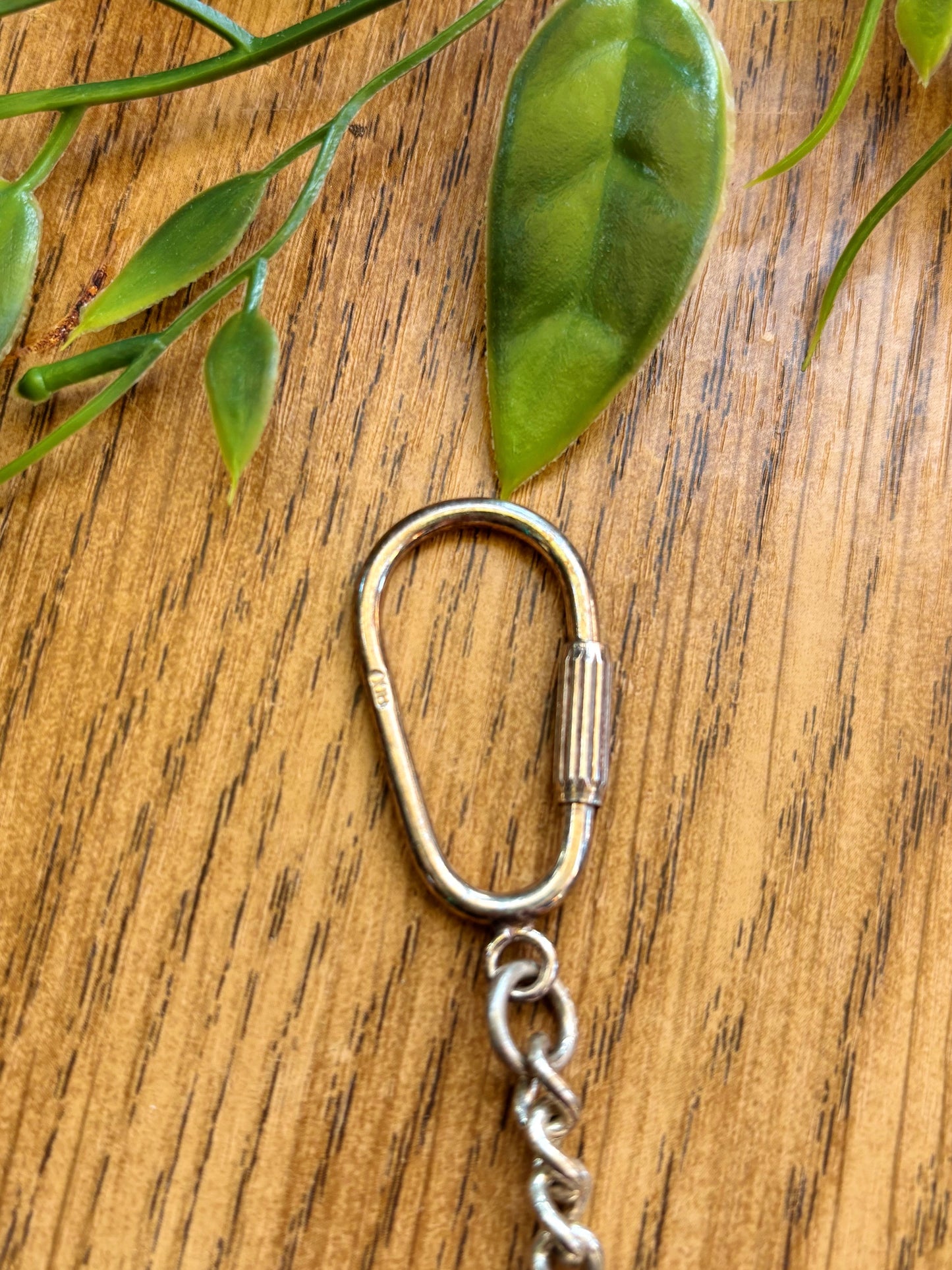 Vintage Solid Silver Libra Keychain