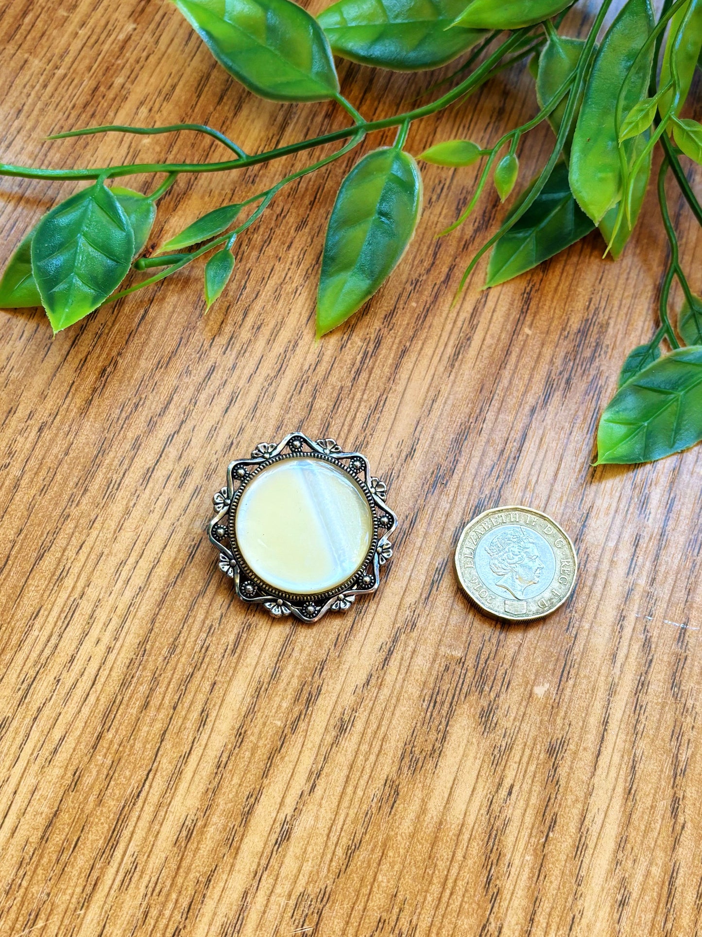 Pearlescent Vintage Scarf Clip