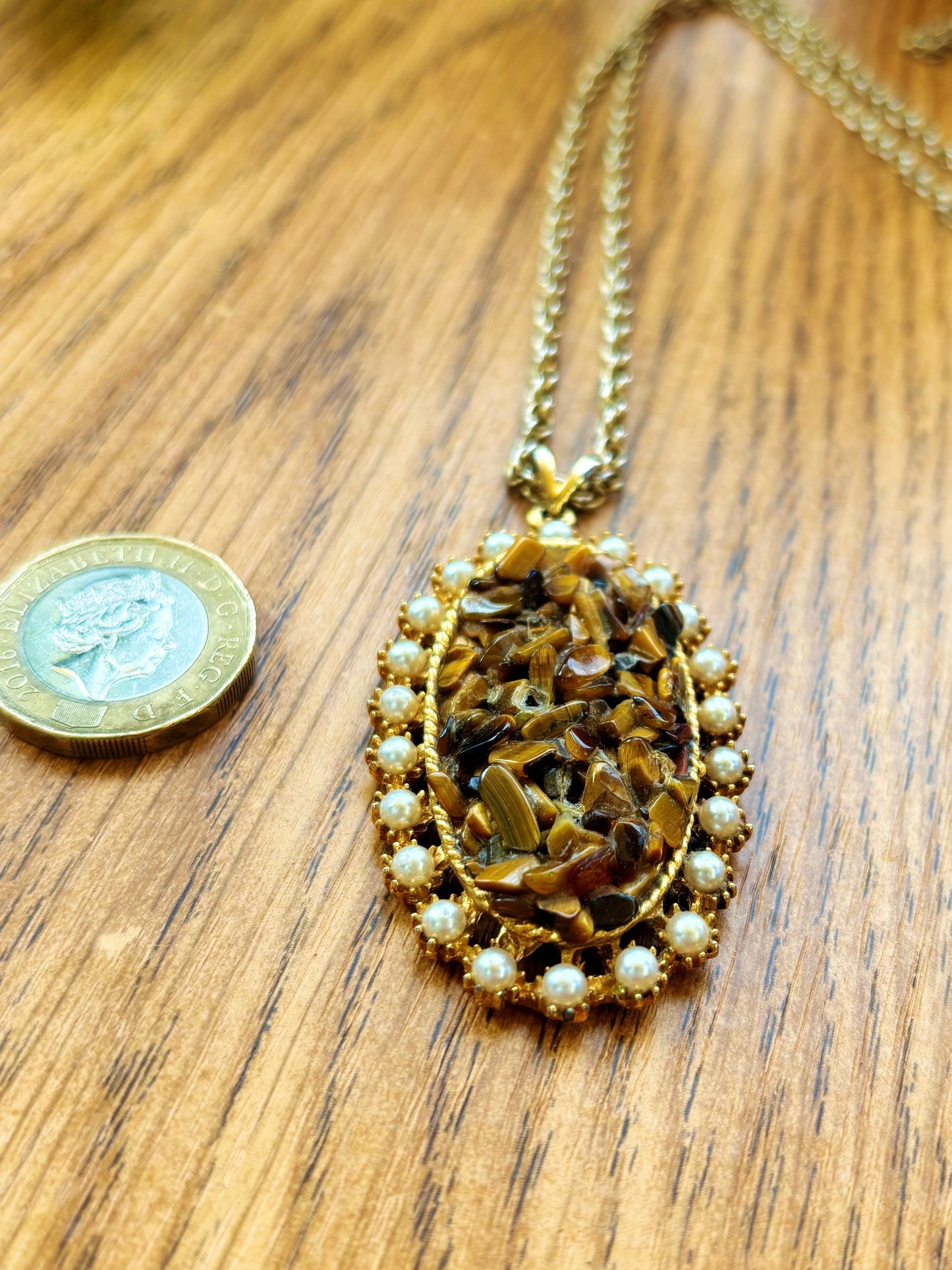 Vintage Tigers Eye Pendant