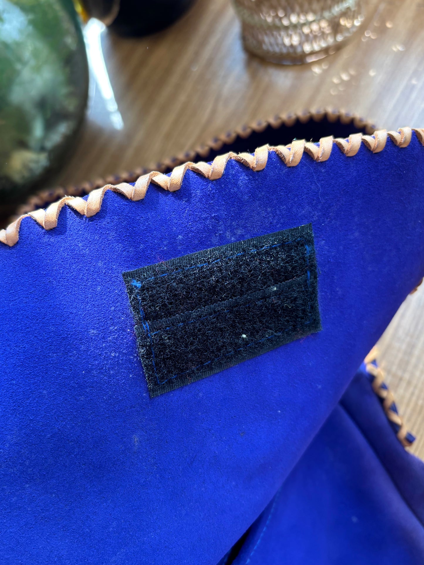 Vintage Purple Suede Handbag