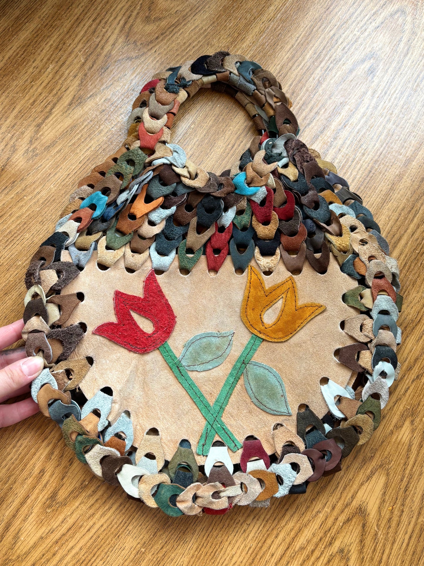 Fabulous Vintage Suede Handbag