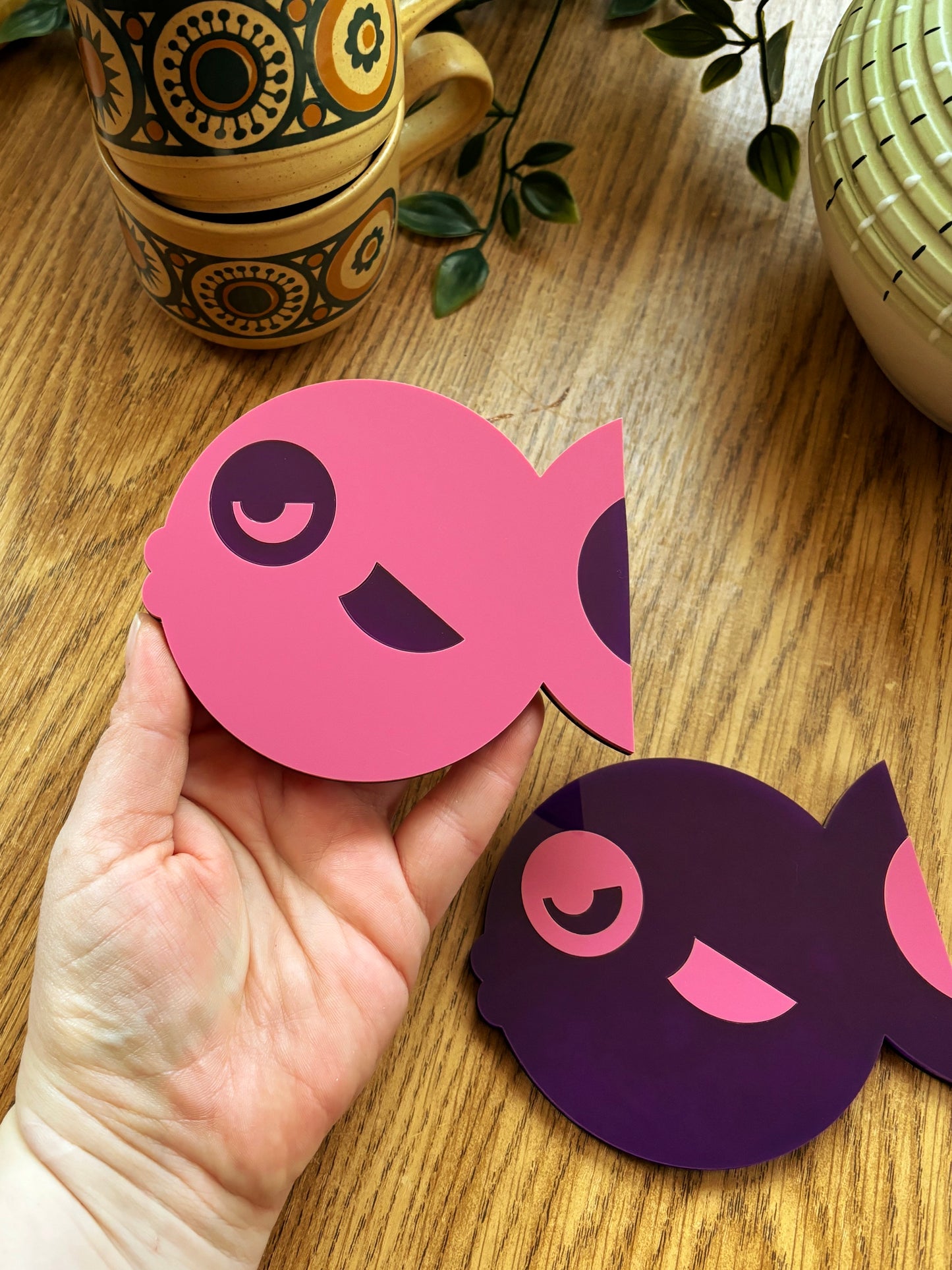 NEW Fish Face Coasters
