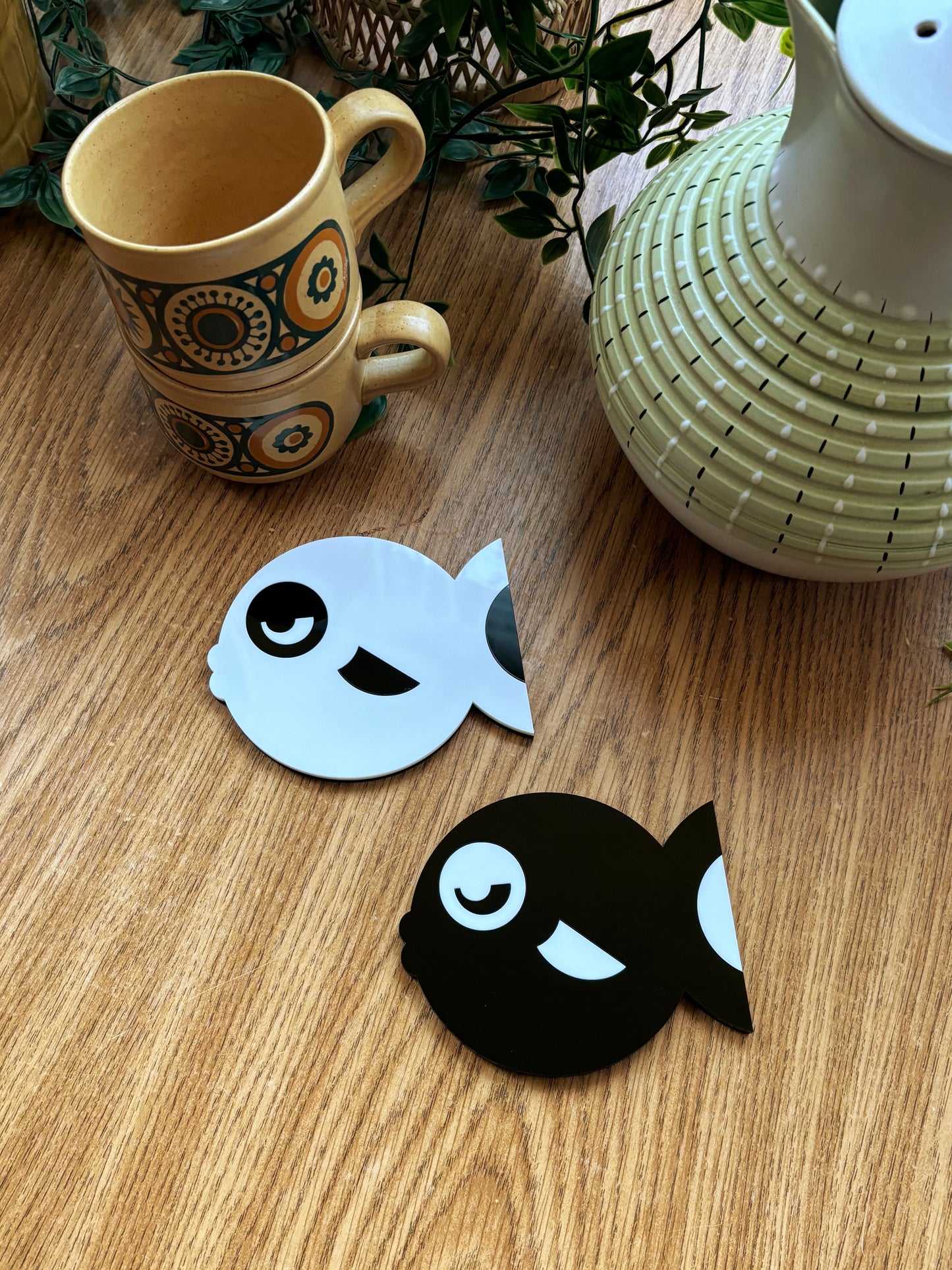 NEW Fish Face Coasters
