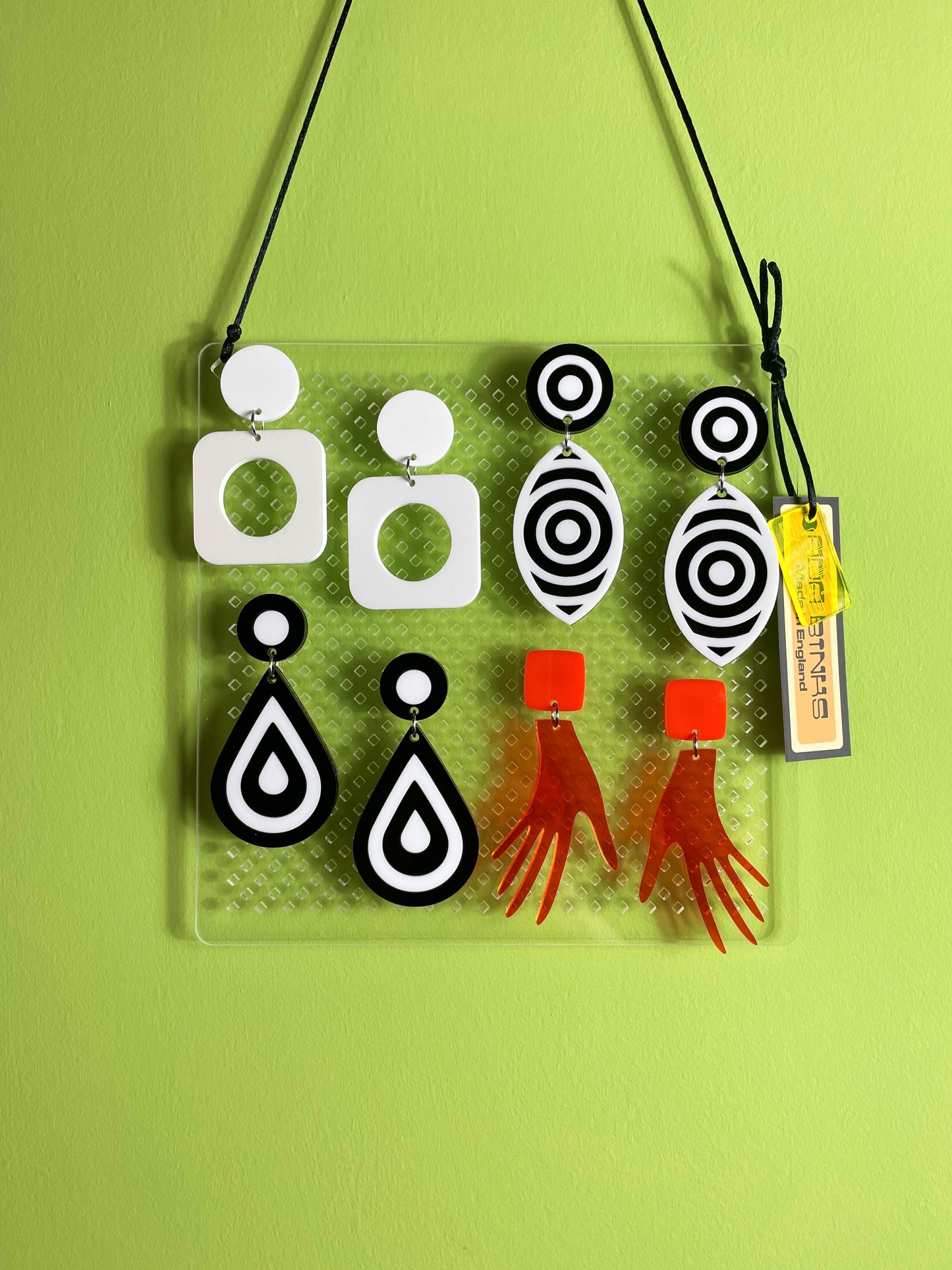 acrylic earring holder
