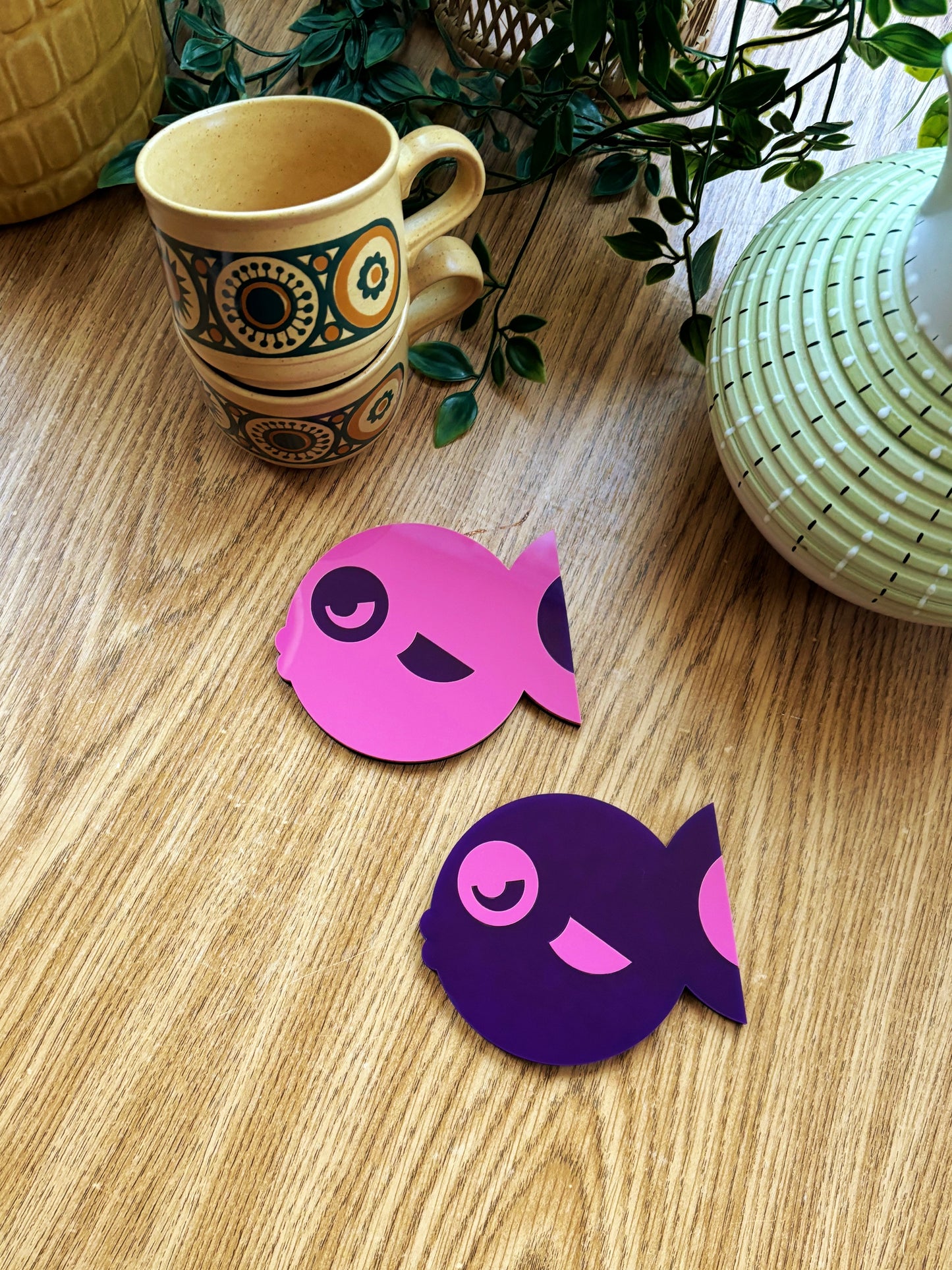 NEW Fish Face Coasters