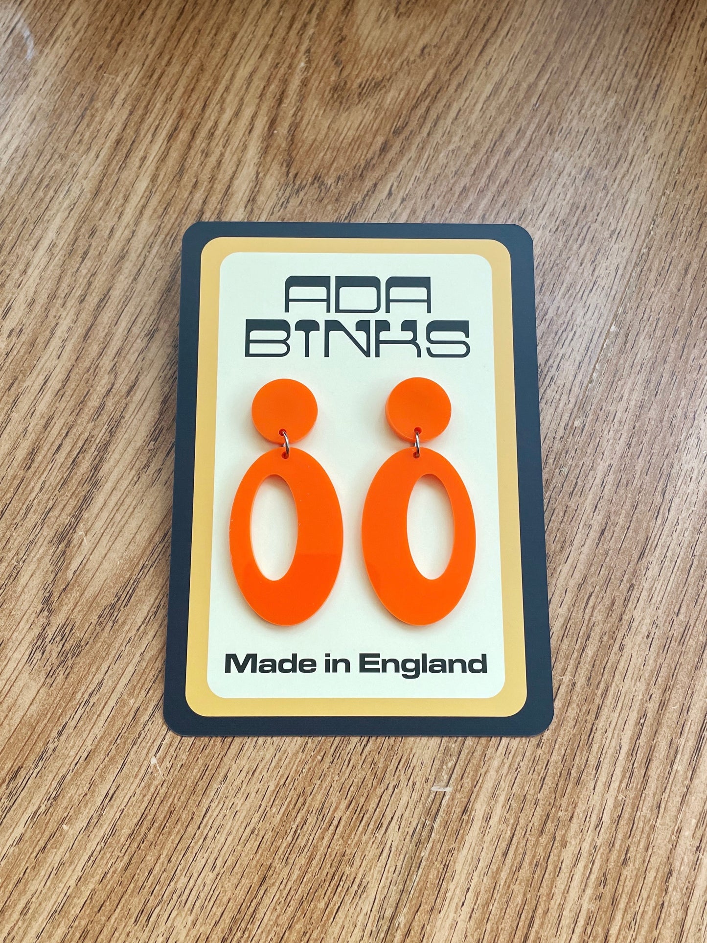 perspex sixties earrings