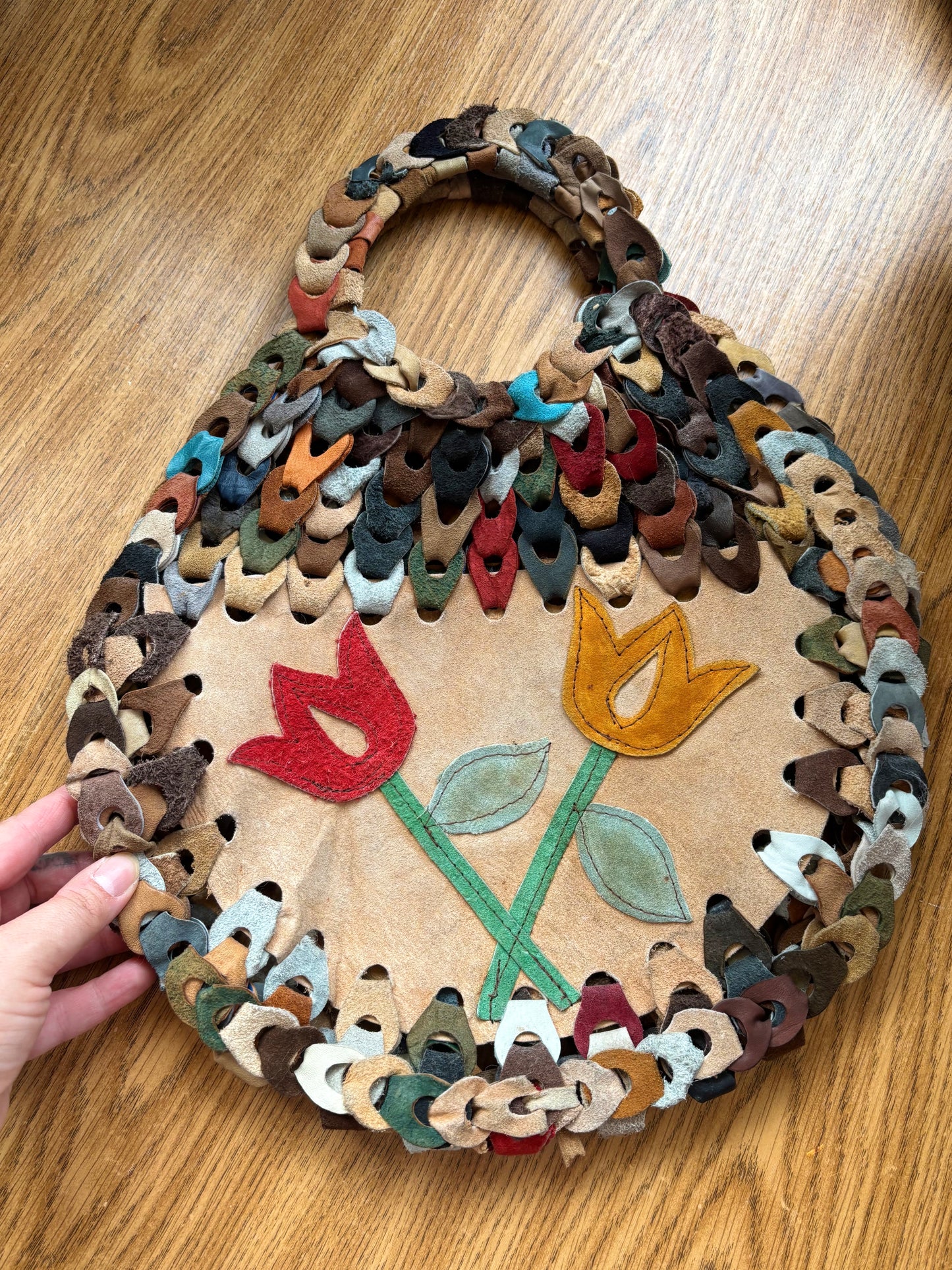 Fabulous Vintage Suede Handbag