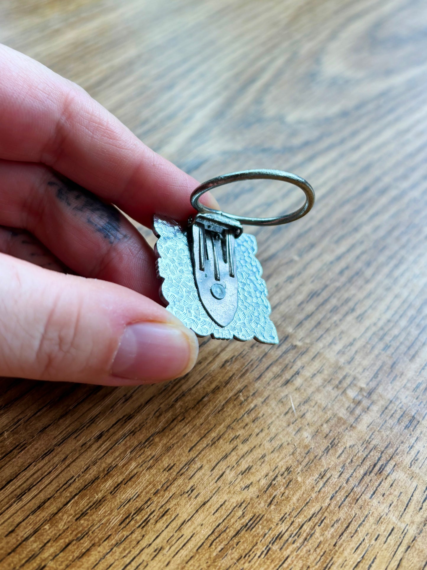 Vintage Scarf Clip with Cabochon