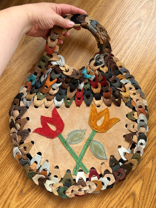 Fabulous Vintage Suede Handbag