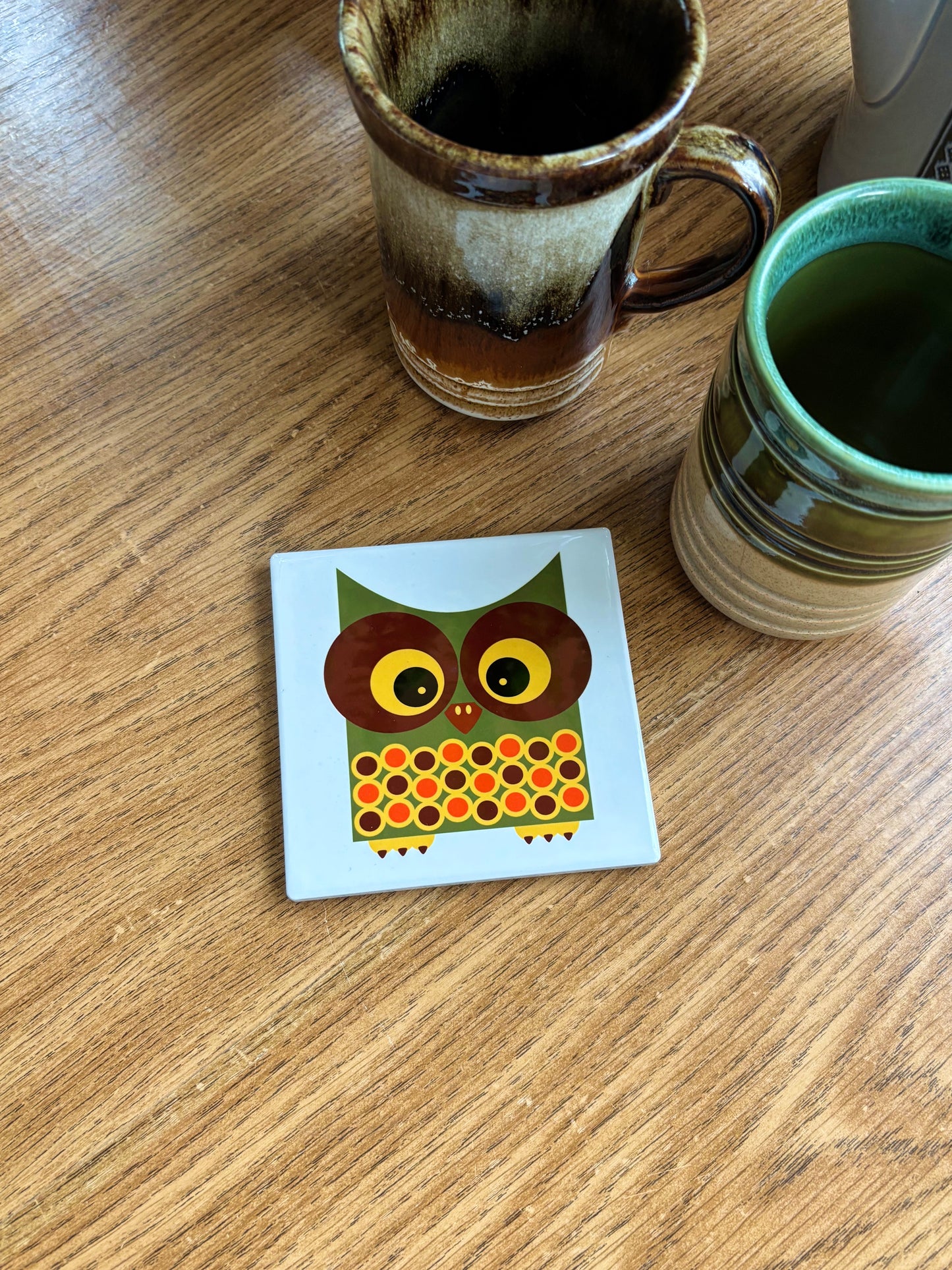NEW- Wally The Owl Ceramic Coasters