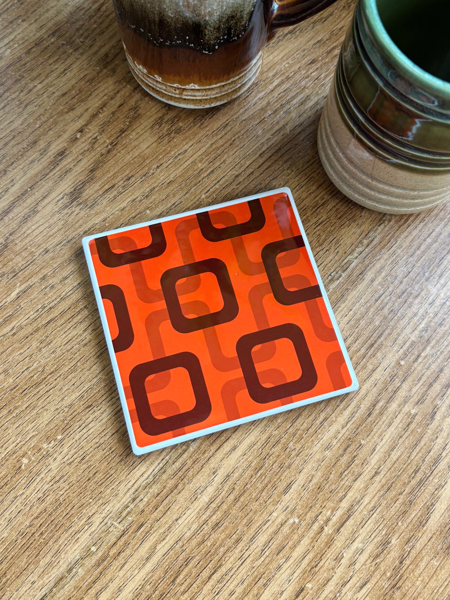 NEW- Be A Square Ceramic Coasters