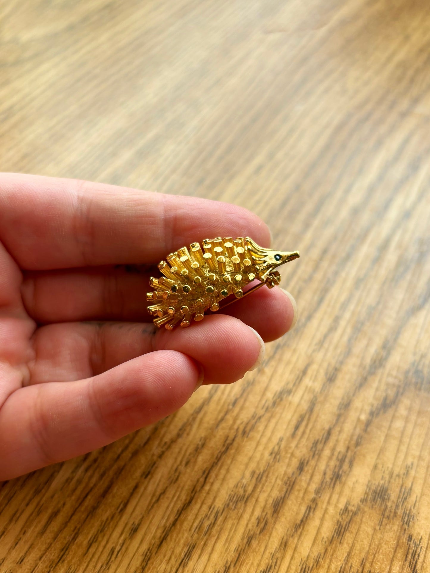 Very Cute Vintage Hedgehog Brooch