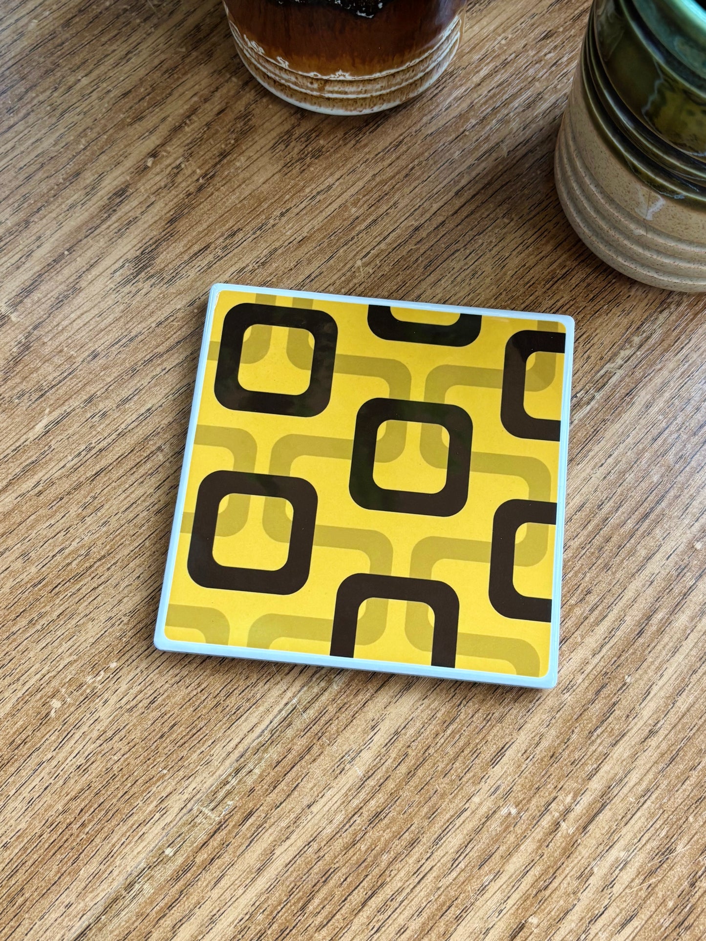 NEW- Be A Square Ceramic Coasters