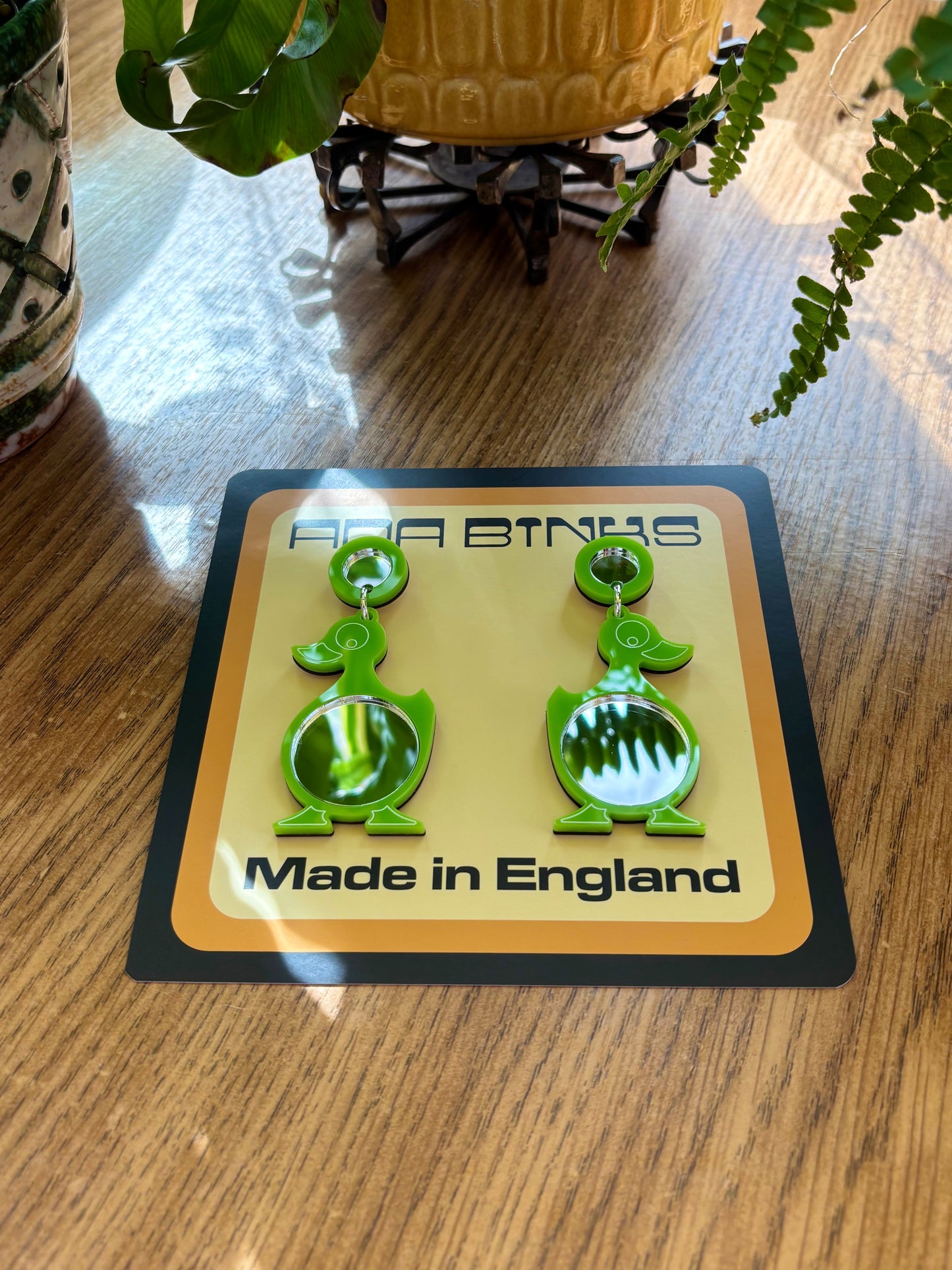 NEW Mini Mirror Duckling Earrings