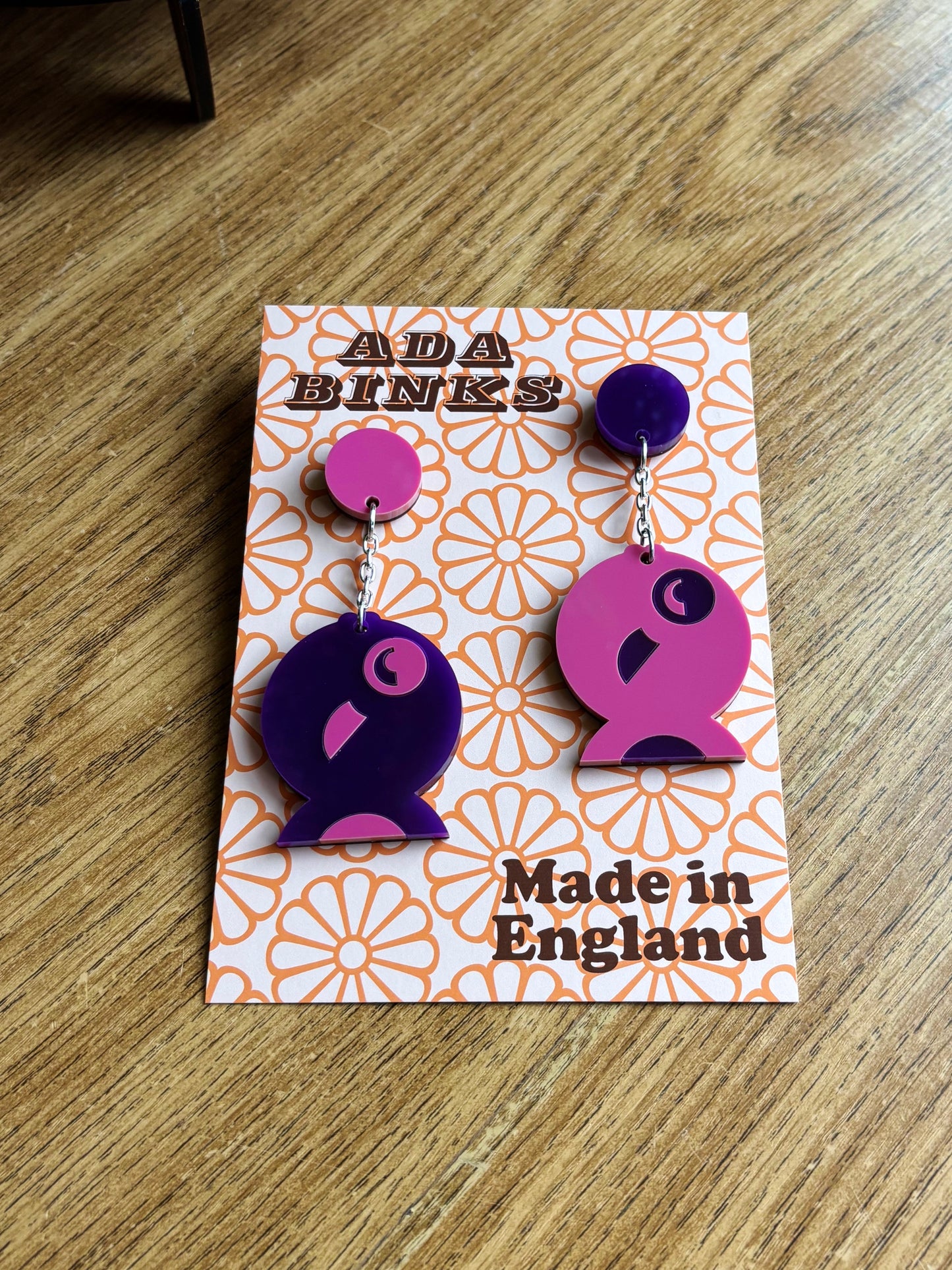 STUDIO SALE- Fish Face Earrings