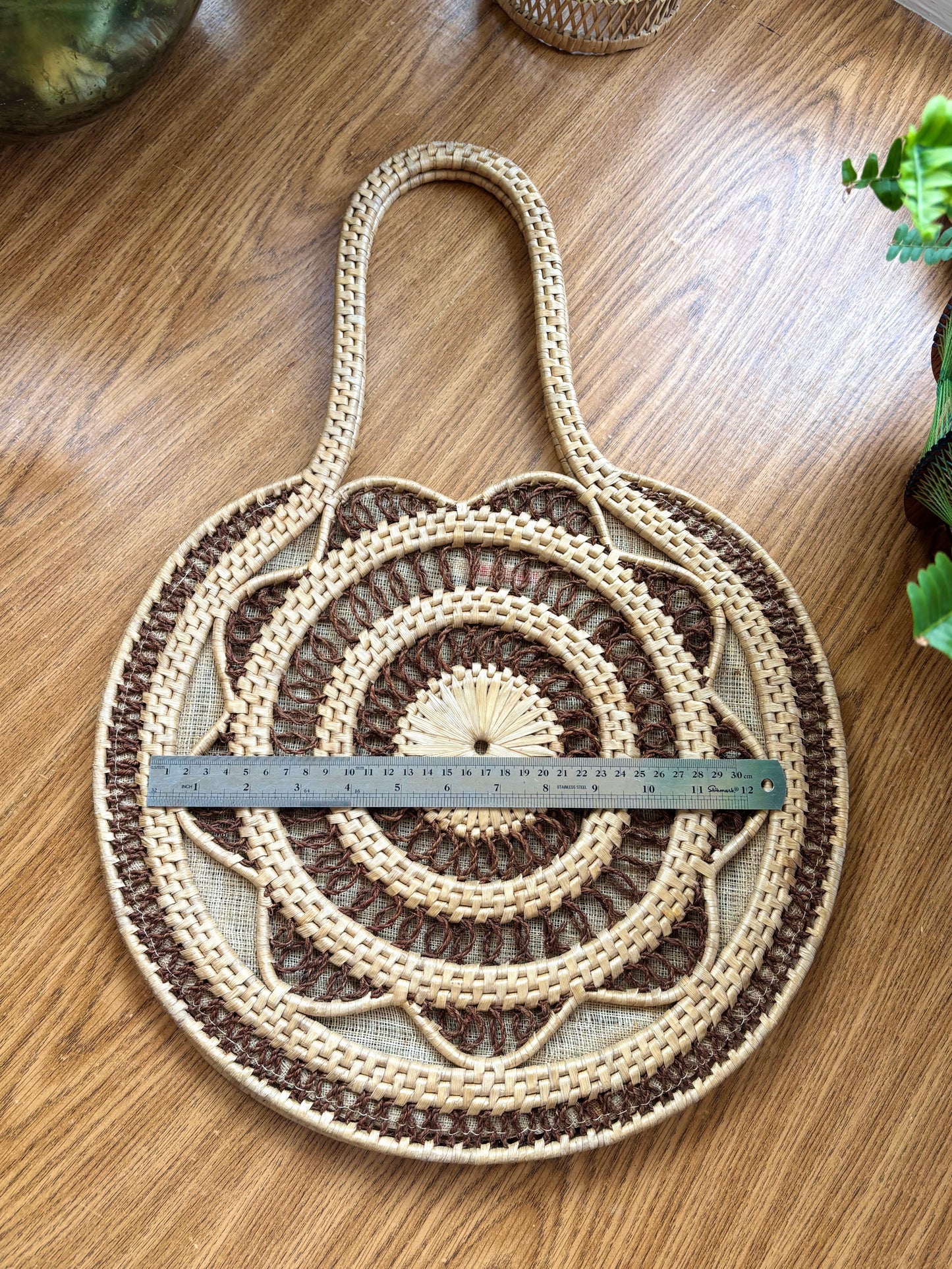 Vintage Raffia Shoulder Bag