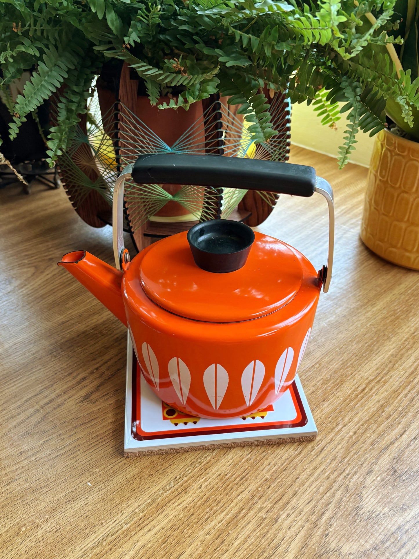 NEW- Wally The Owl Ceramic Trivet