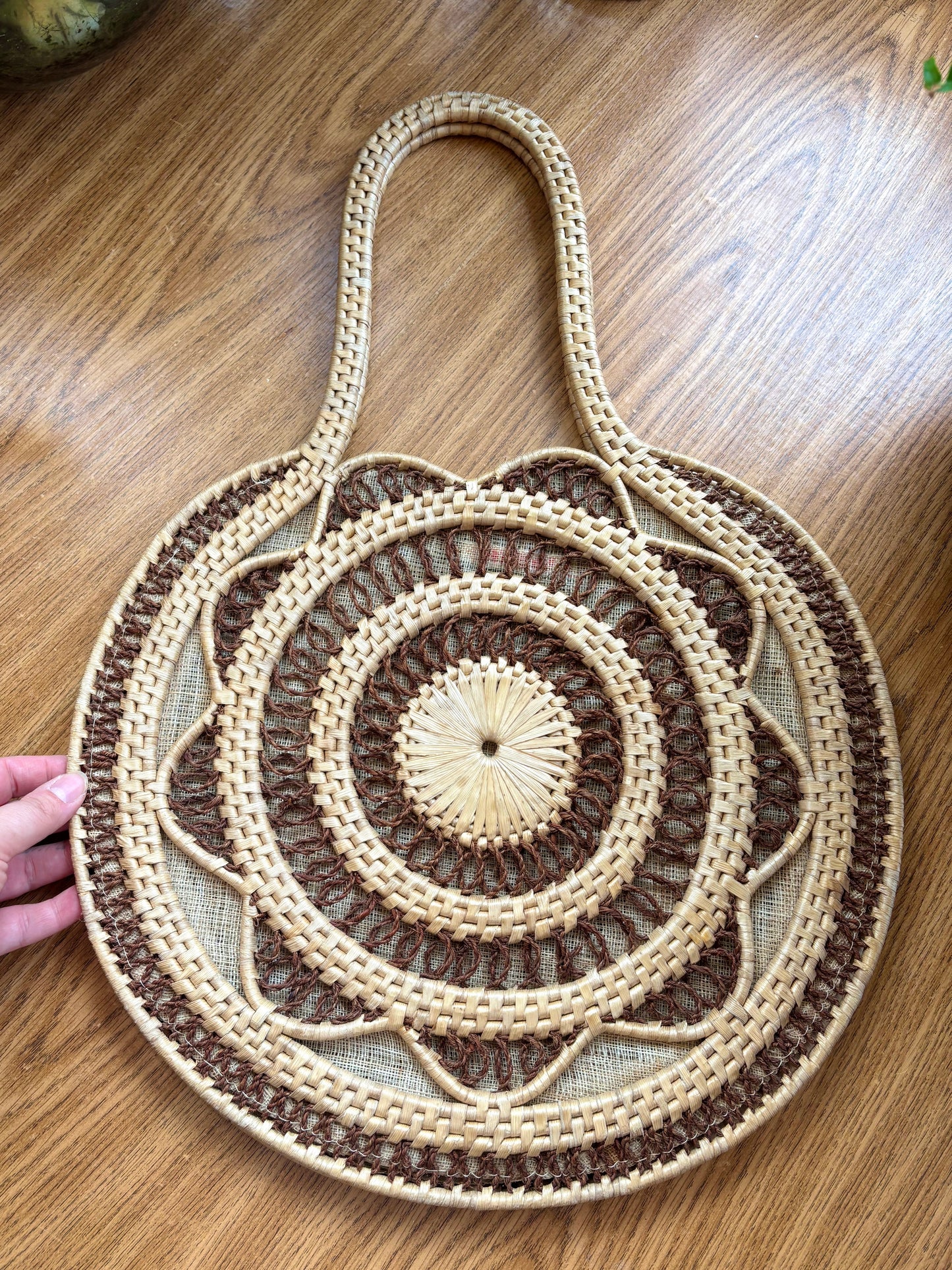 Vintage Raffia Shoulder Bag