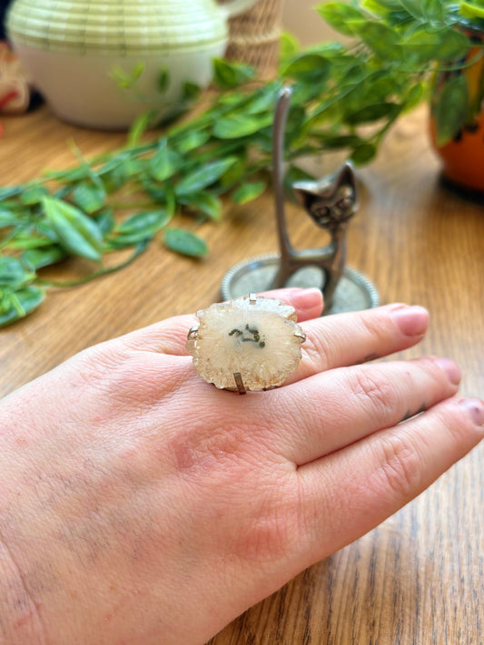 Silver Quartz Ring