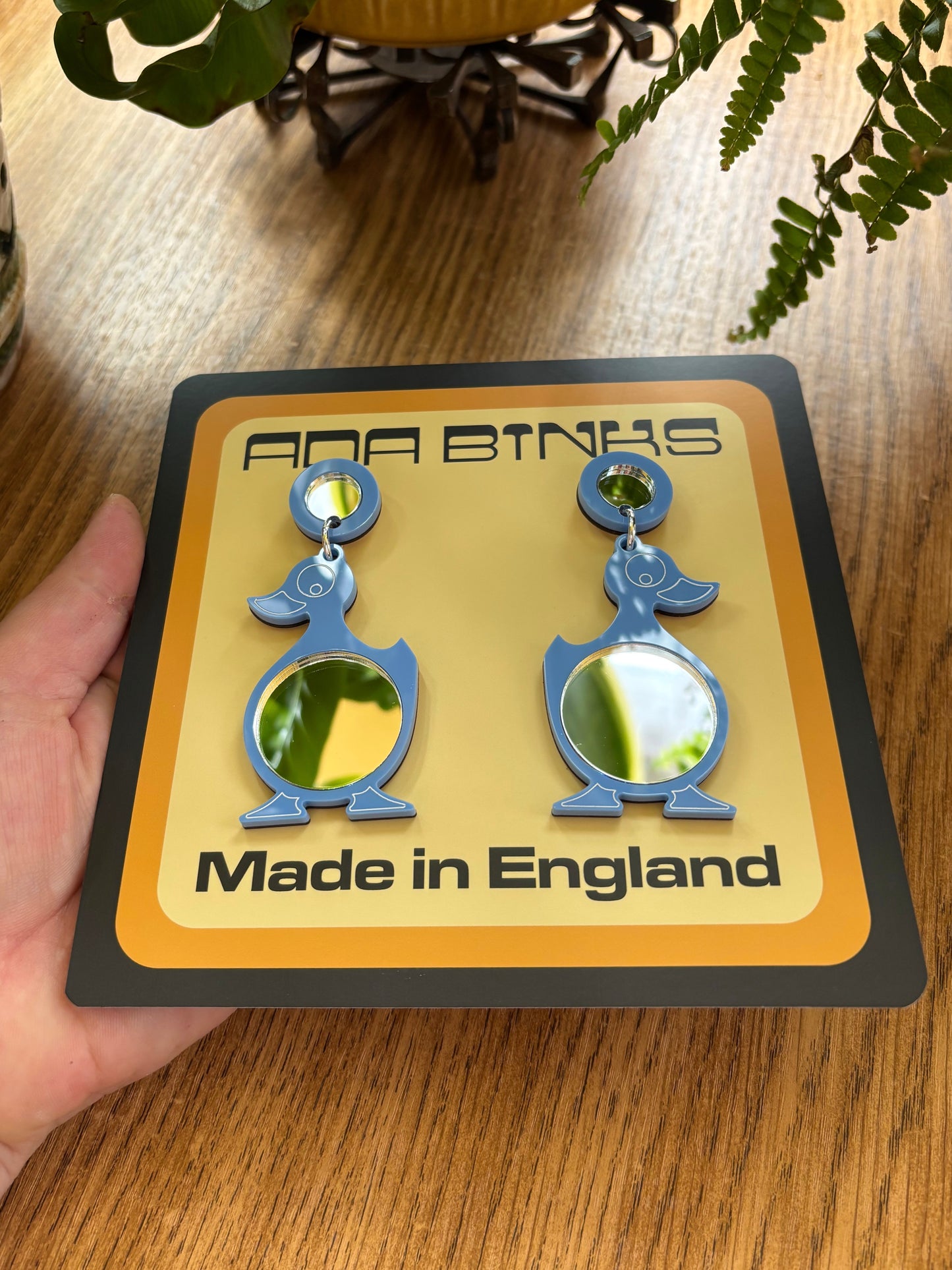 NEW Mini Mirror Duckling Earrings