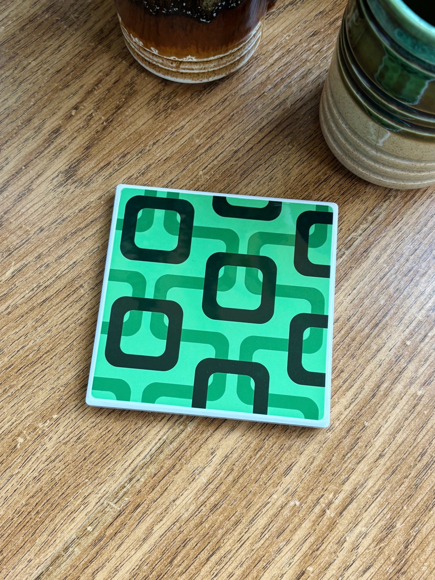 NEW- Be A Square Ceramic Coasters