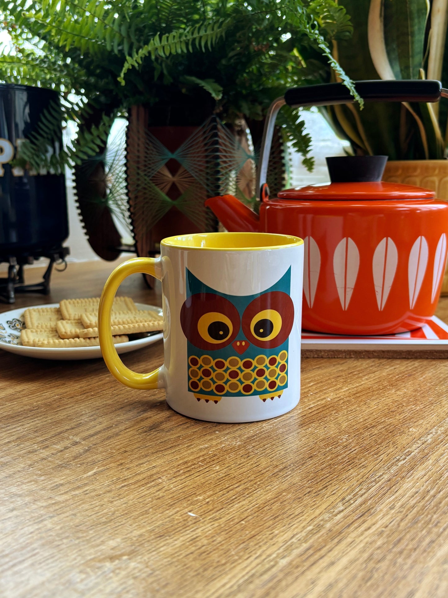 NEW- Wally The Owl Ceramic Mug