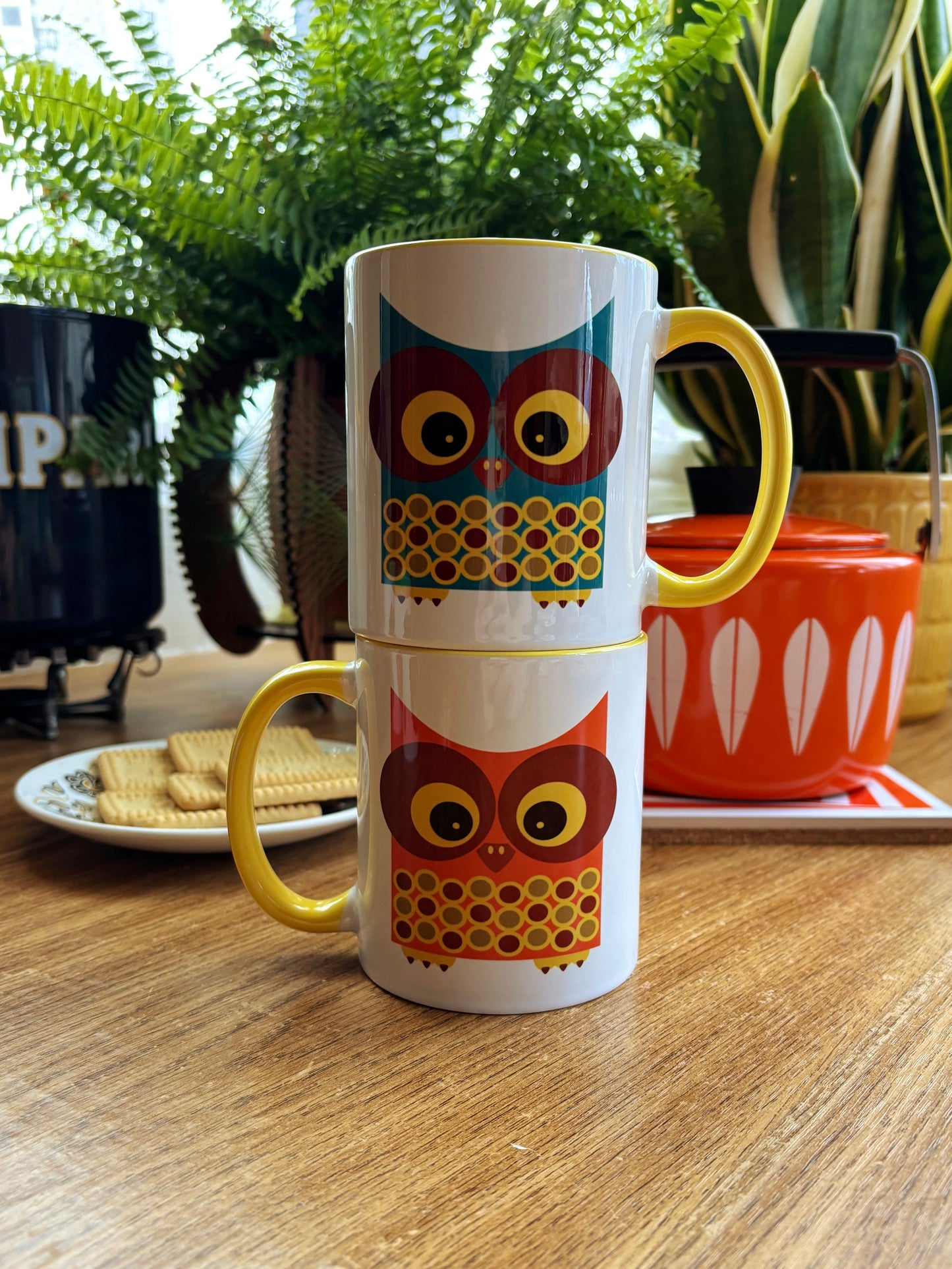 NEW- Wally The Owl Ceramic Mug