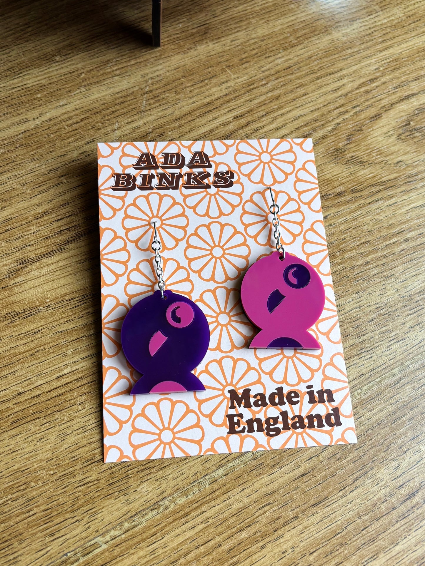 STUDIO SALE- Fish Face Earrings