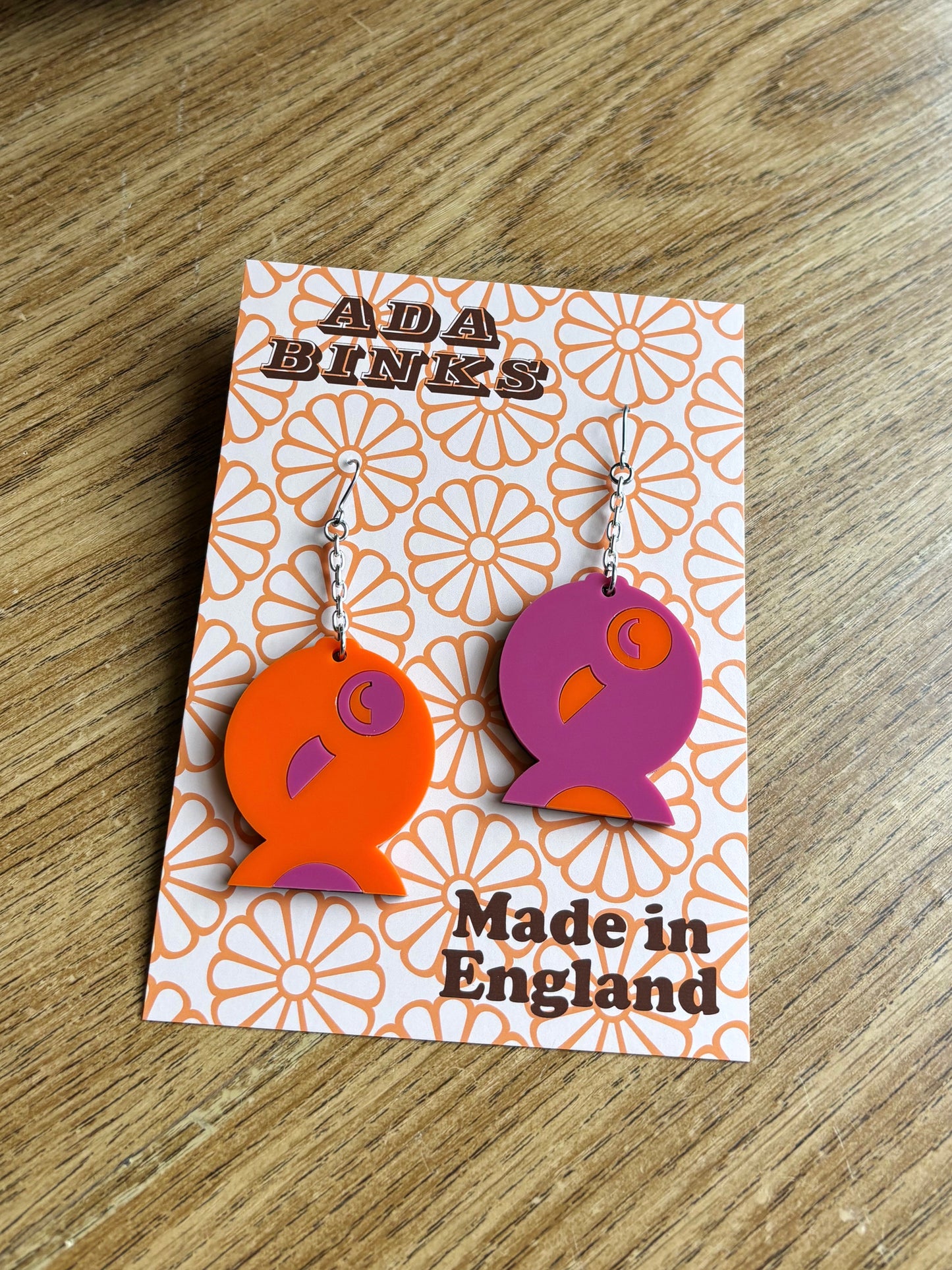 STUDIO SALE- Fish Face Earrings