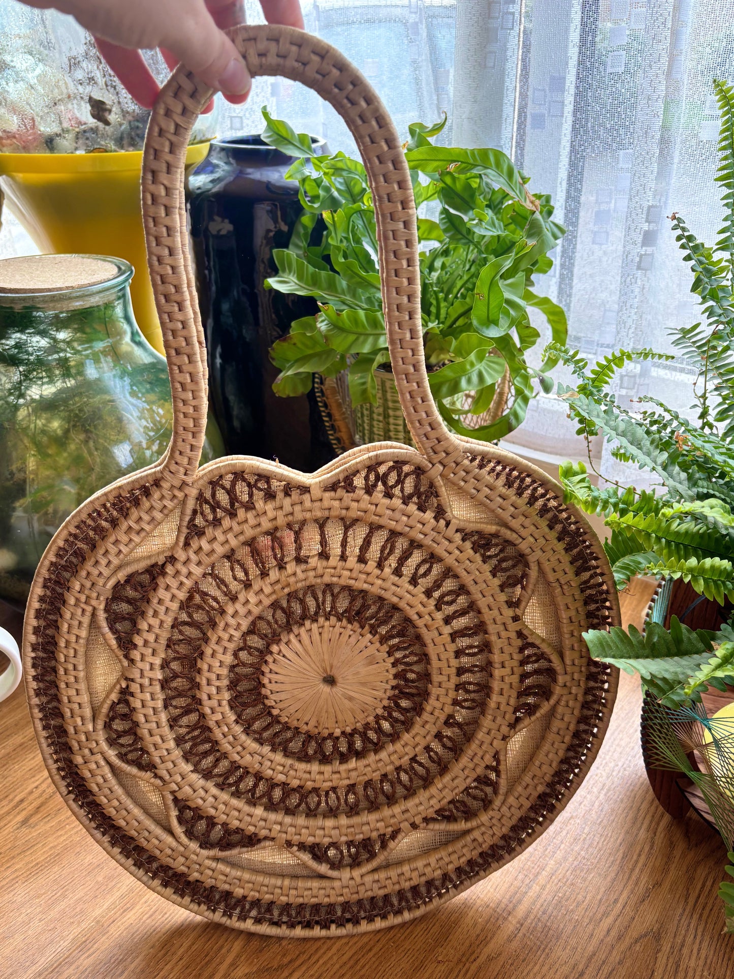 Vintage Raffia Shoulder Bag