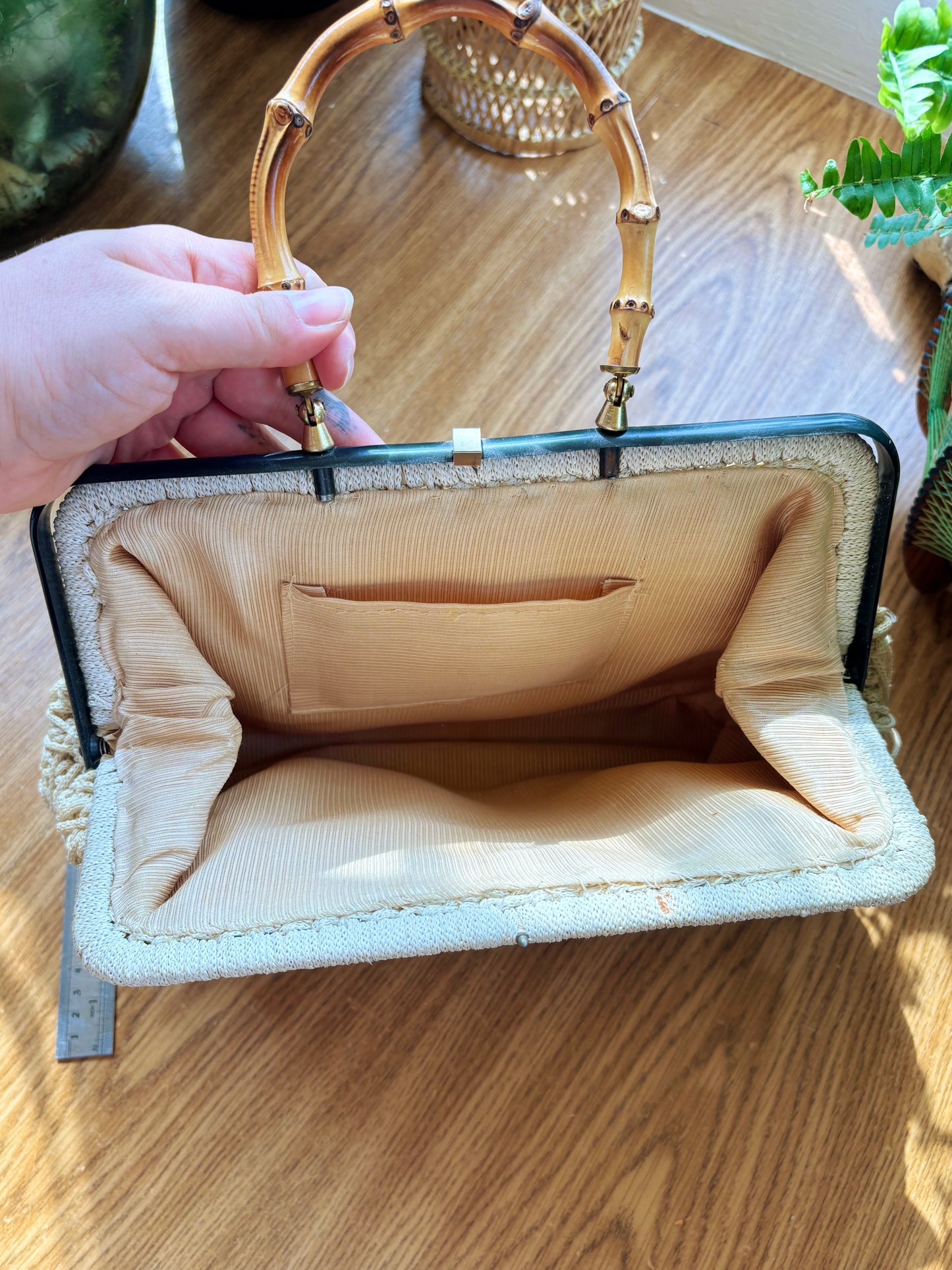 Lovely Macrame Vintage Handbag
