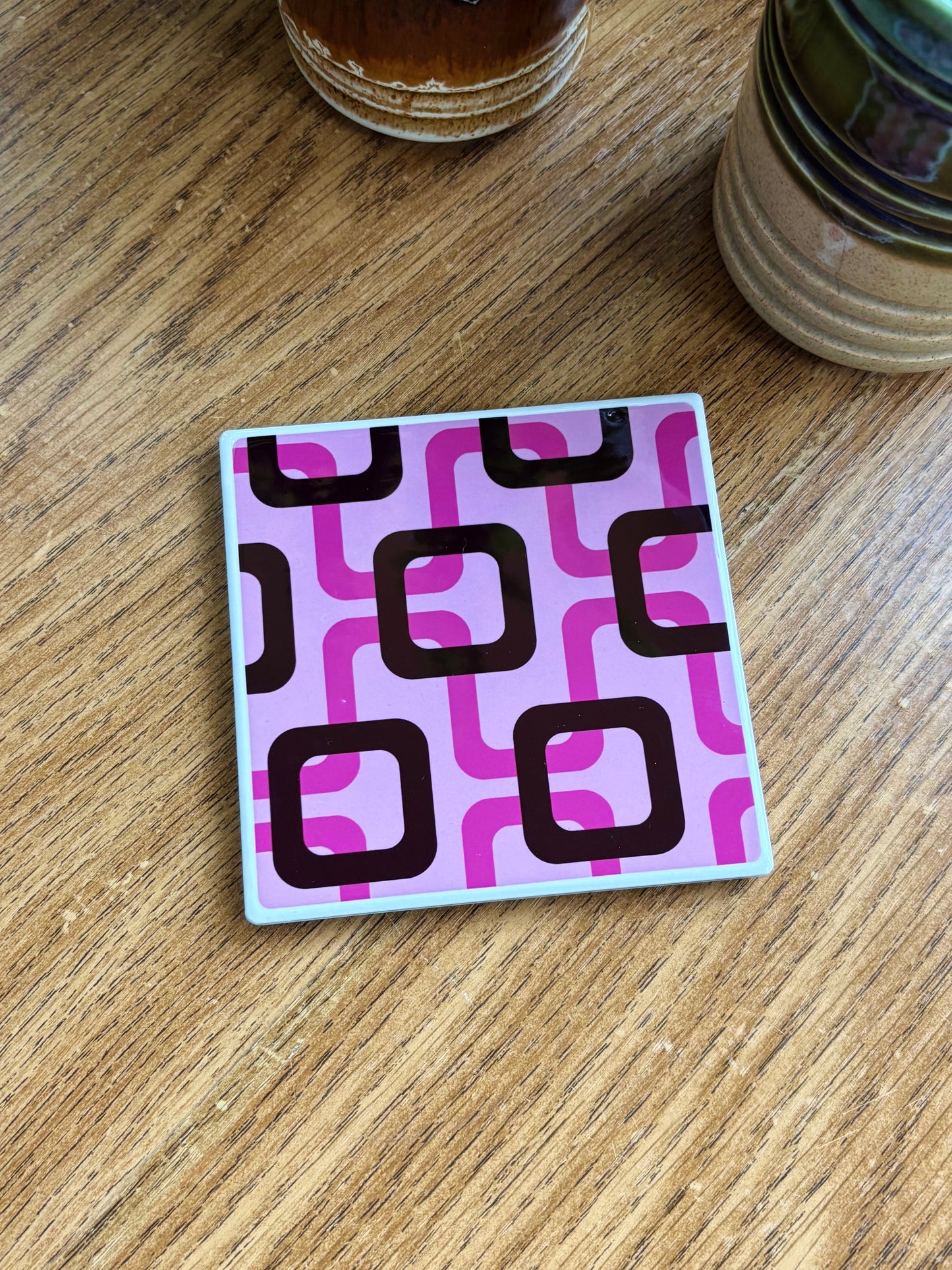 NEW- Be A Square Ceramic Coasters