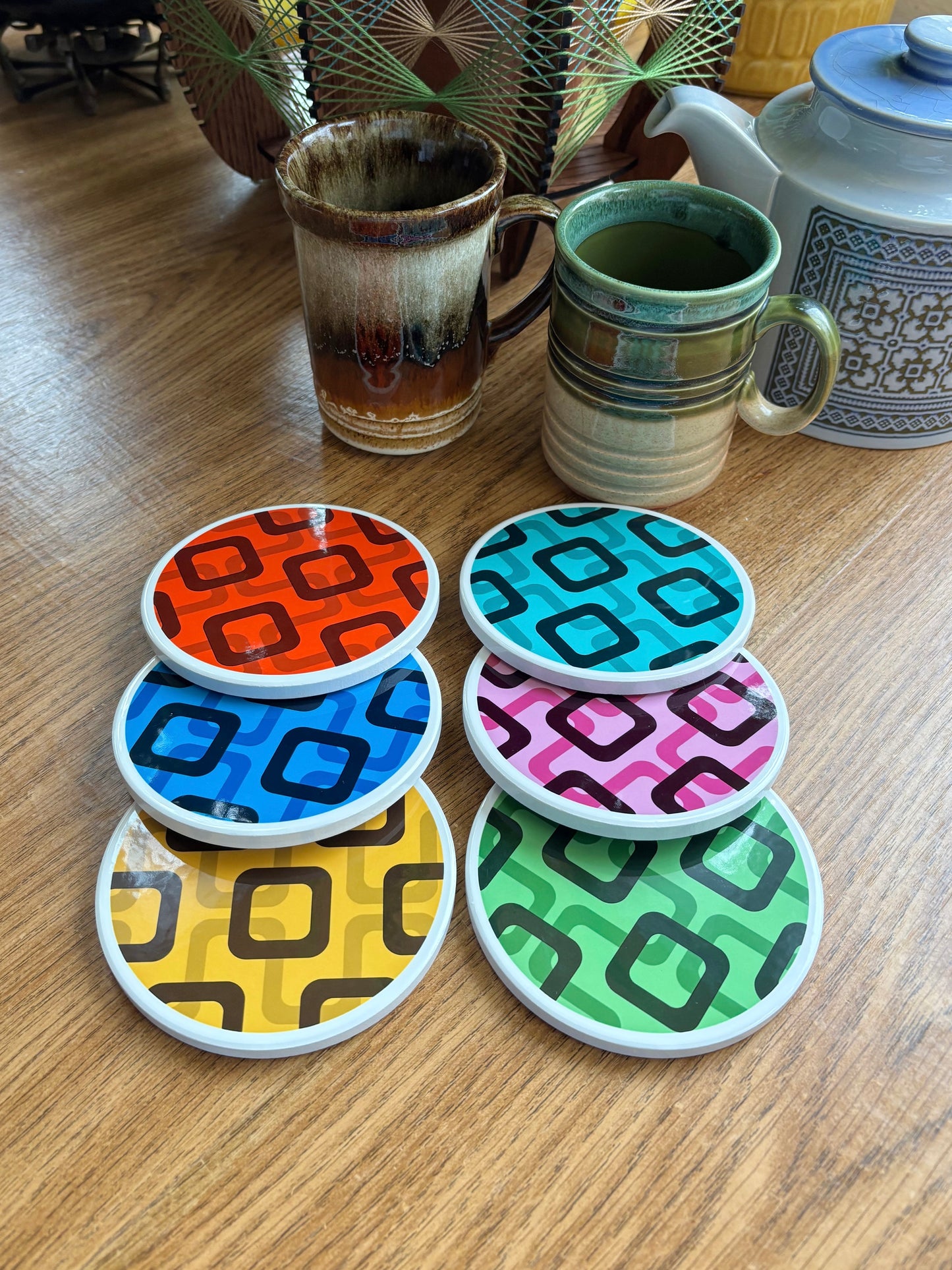 NEW- Be A Square Ceramic Coasters