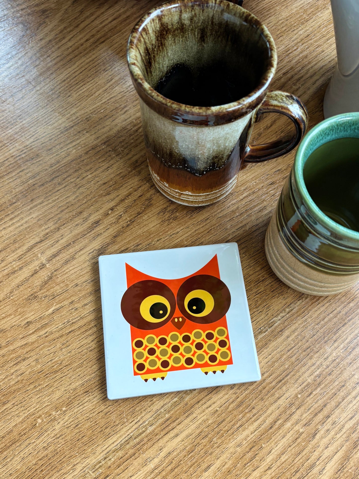 NEW- Wally The Owl Ceramic Coasters