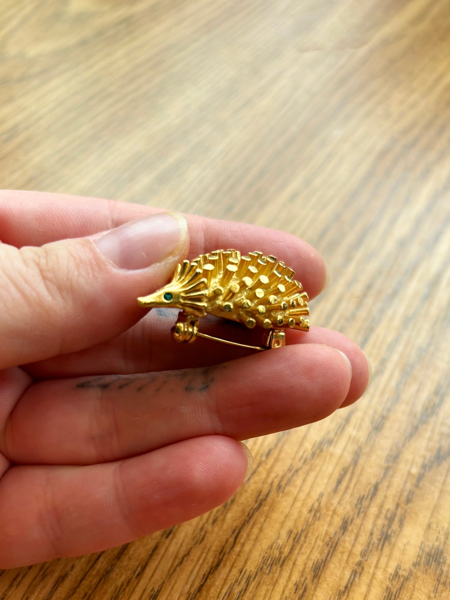 Very Cute Vintage Hedgehog Brooch