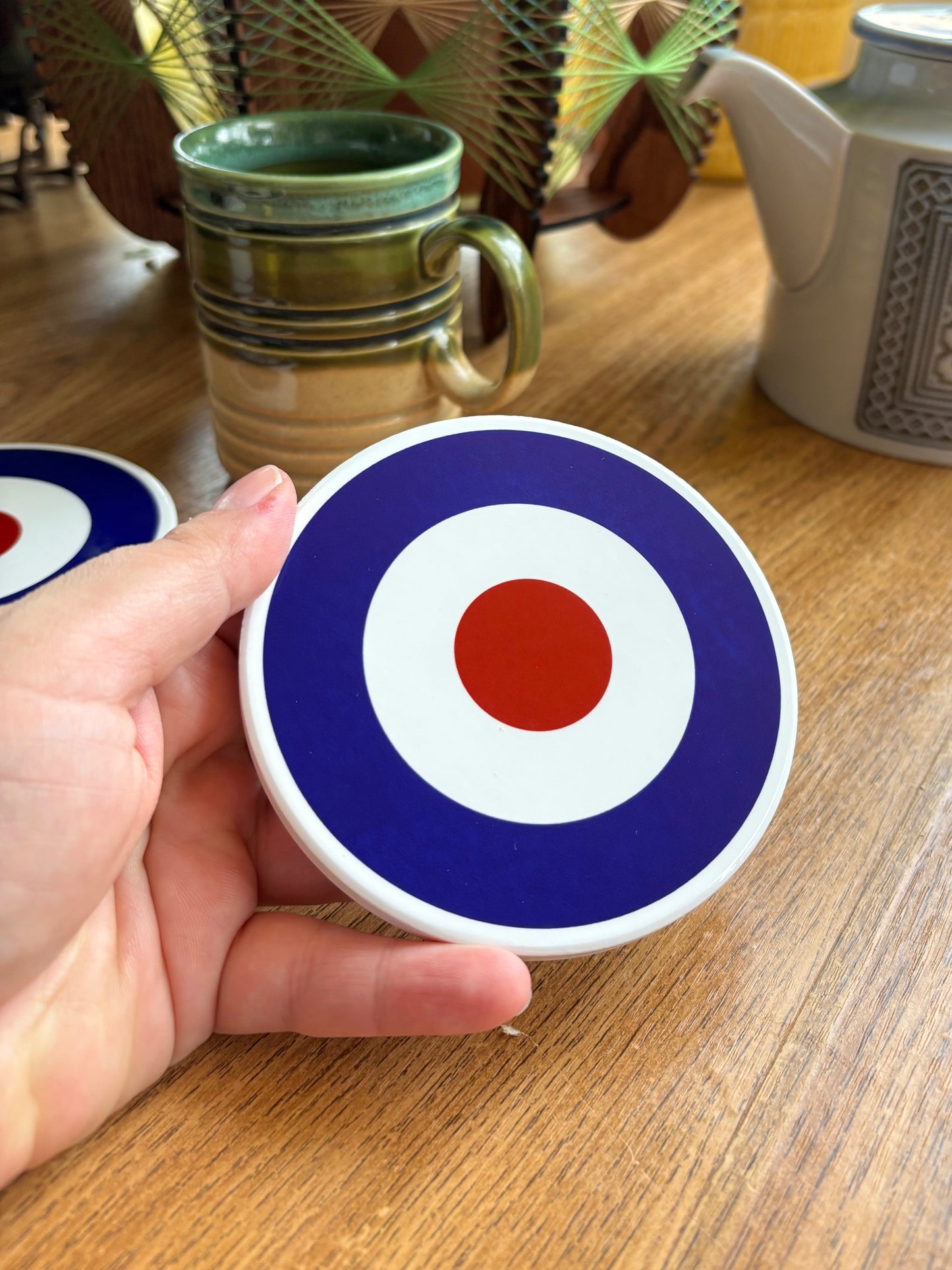 NEW- Mod Roundel Ceramic Coasters