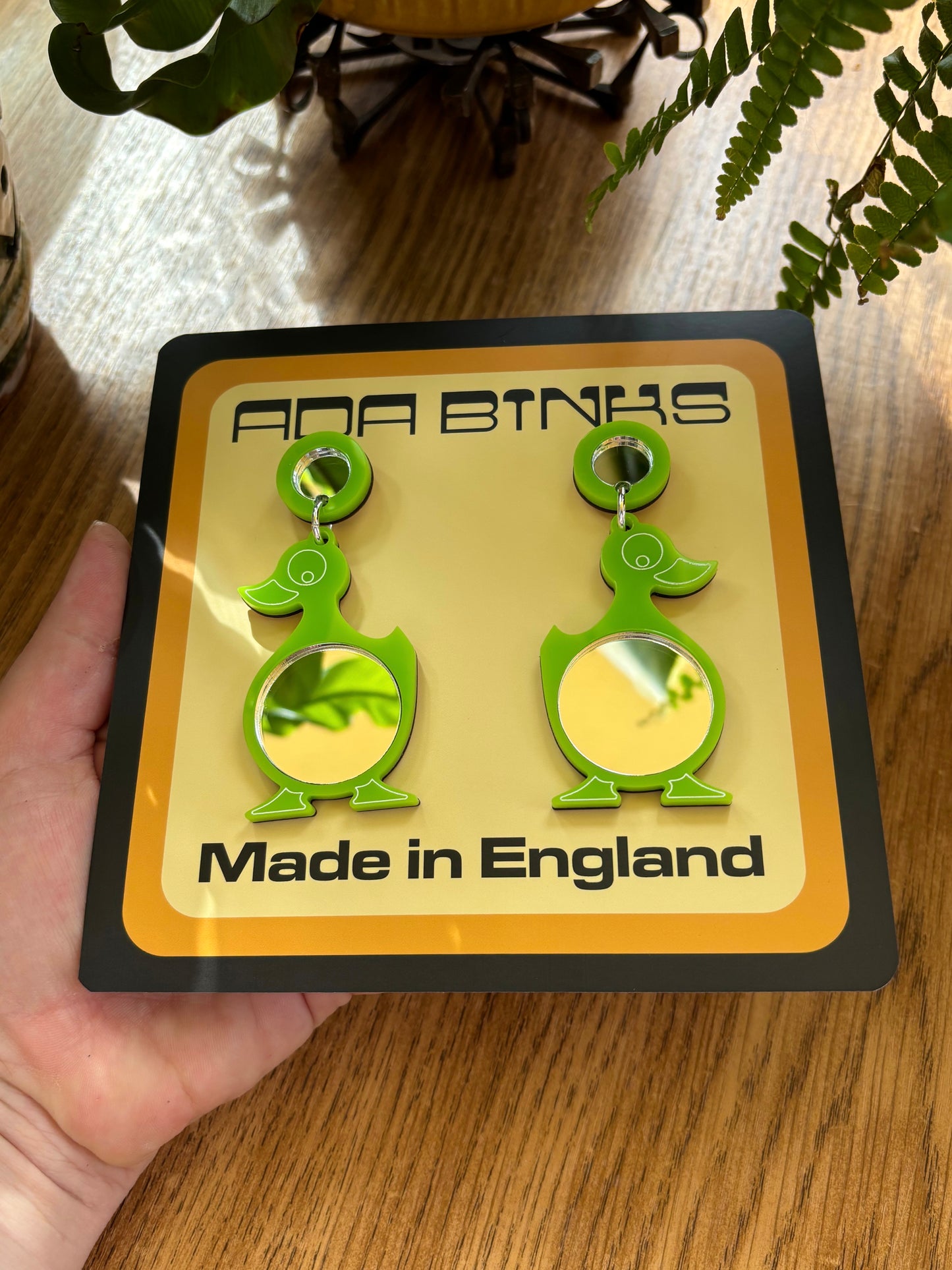 NEW Mini Mirror Duckling Earrings