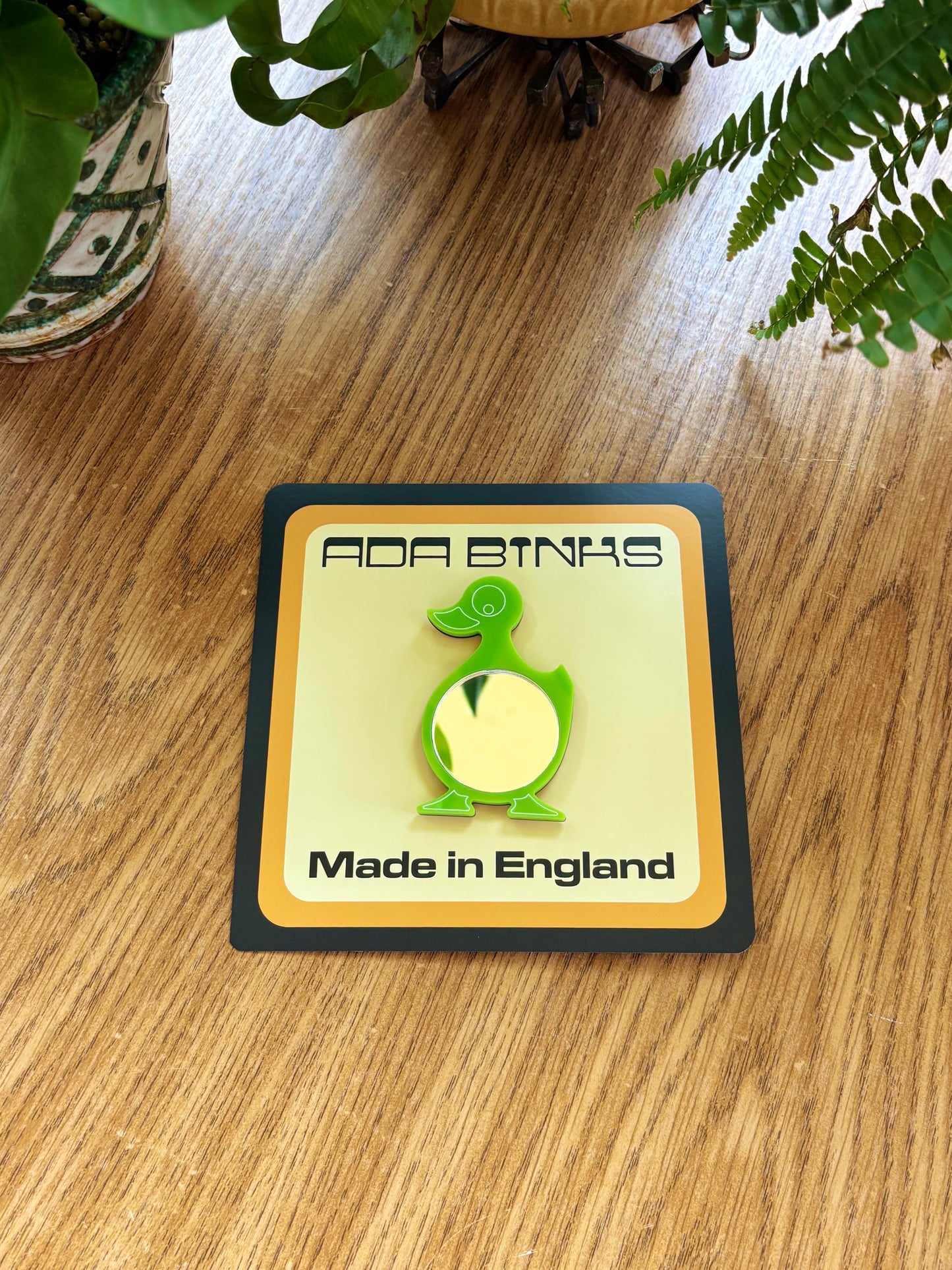 NEW Mini Mirror Duckling Brooch