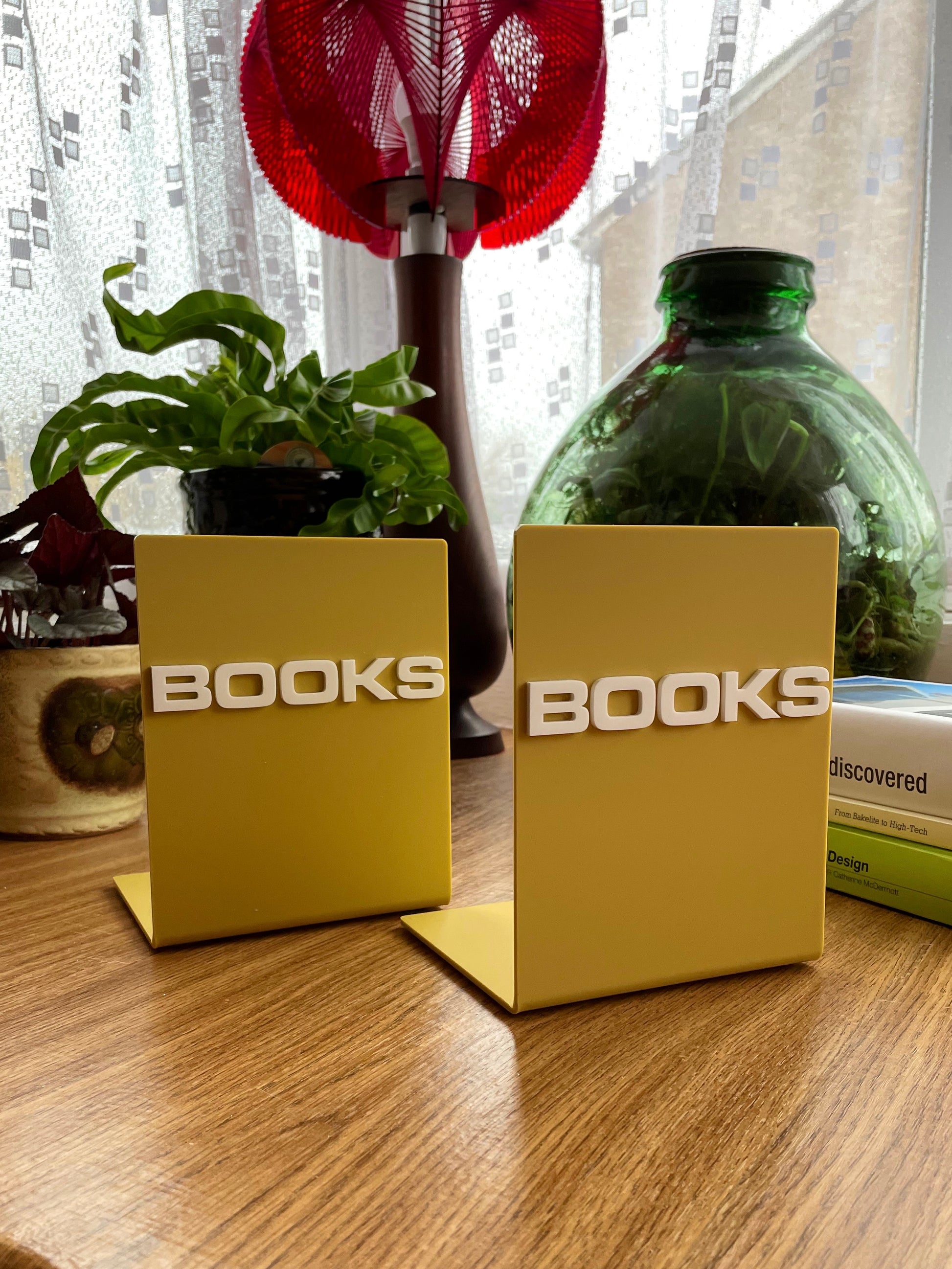 perspex bookends