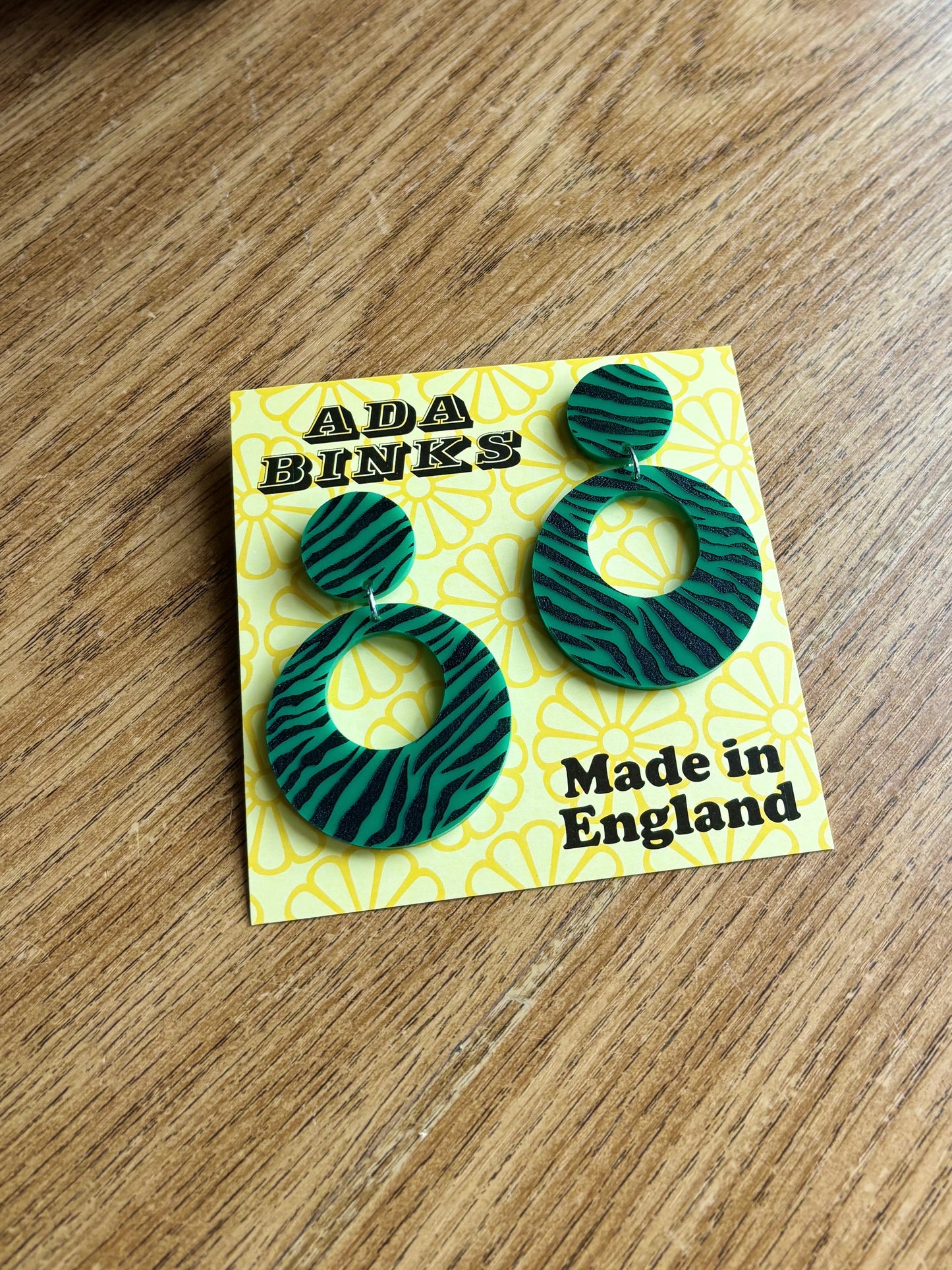 STUDIO SALE- Teach Me Tiger Earrings