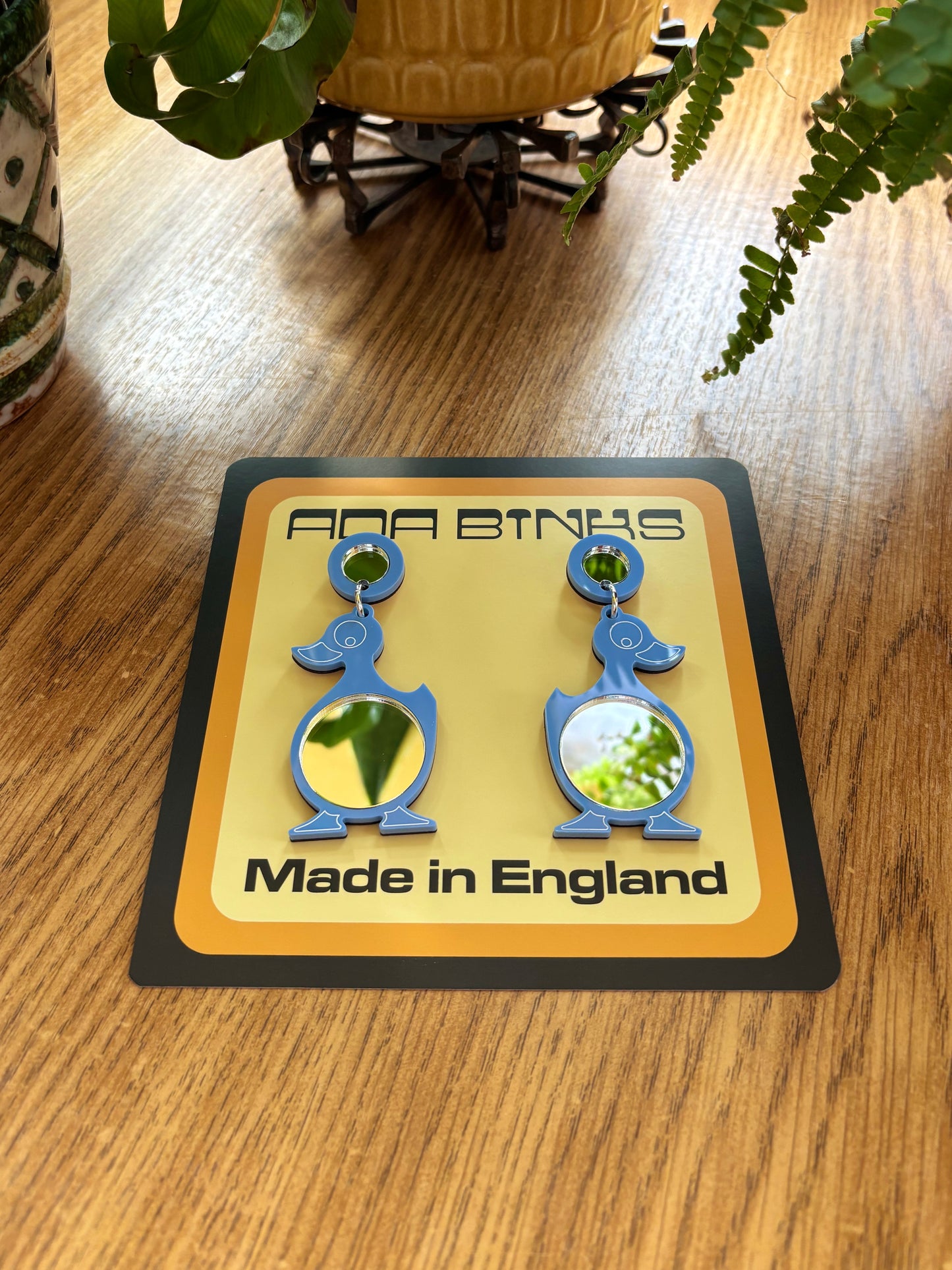 NEW Mini Mirror Duckling Earrings