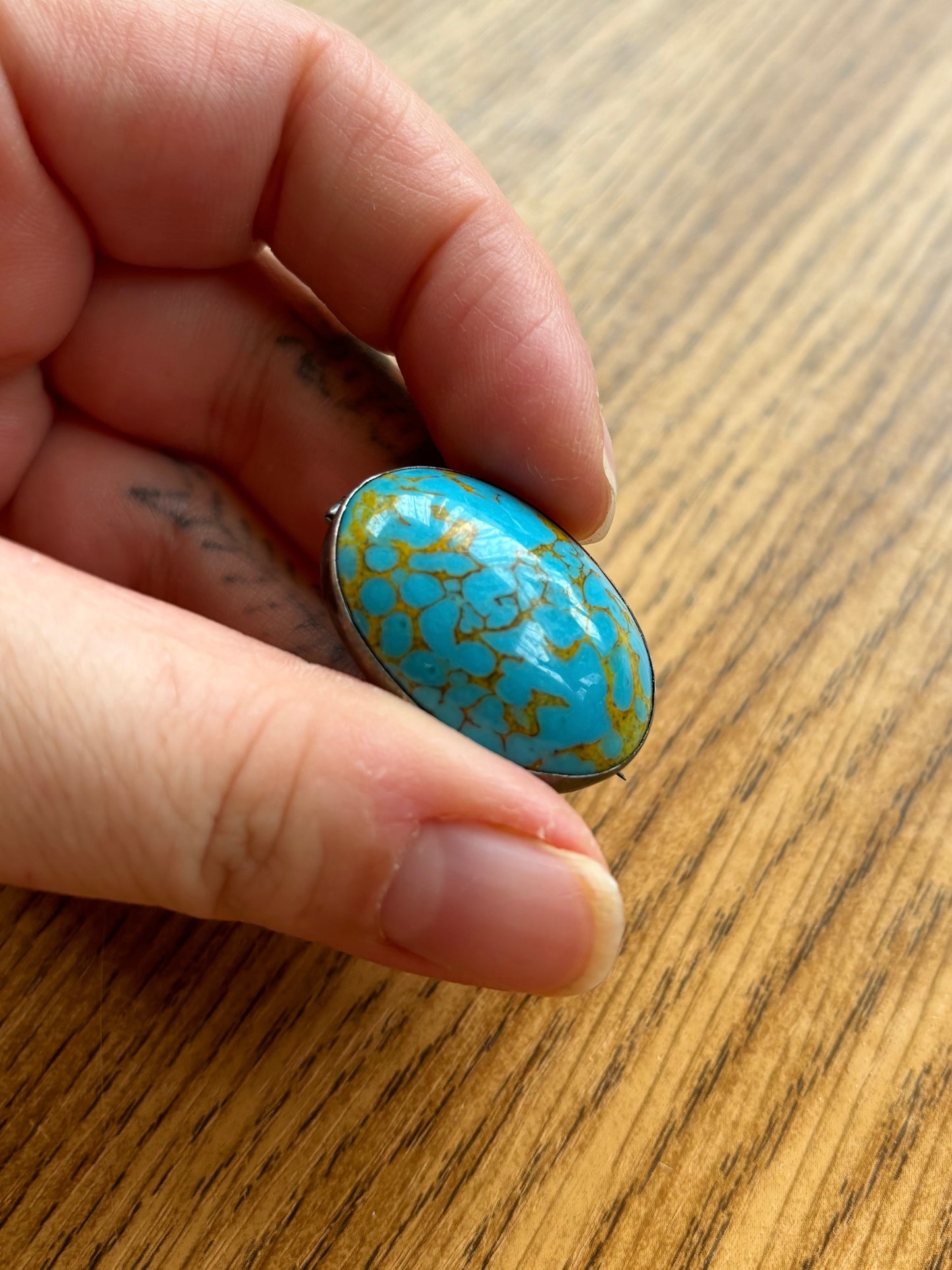 Vintage Turquoise Style Brooch